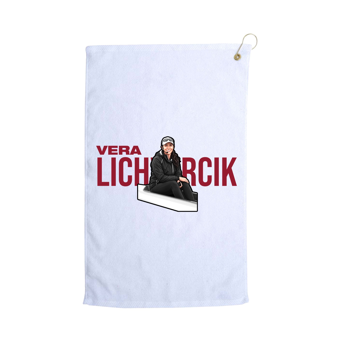 Golf Towel — Player Name in White