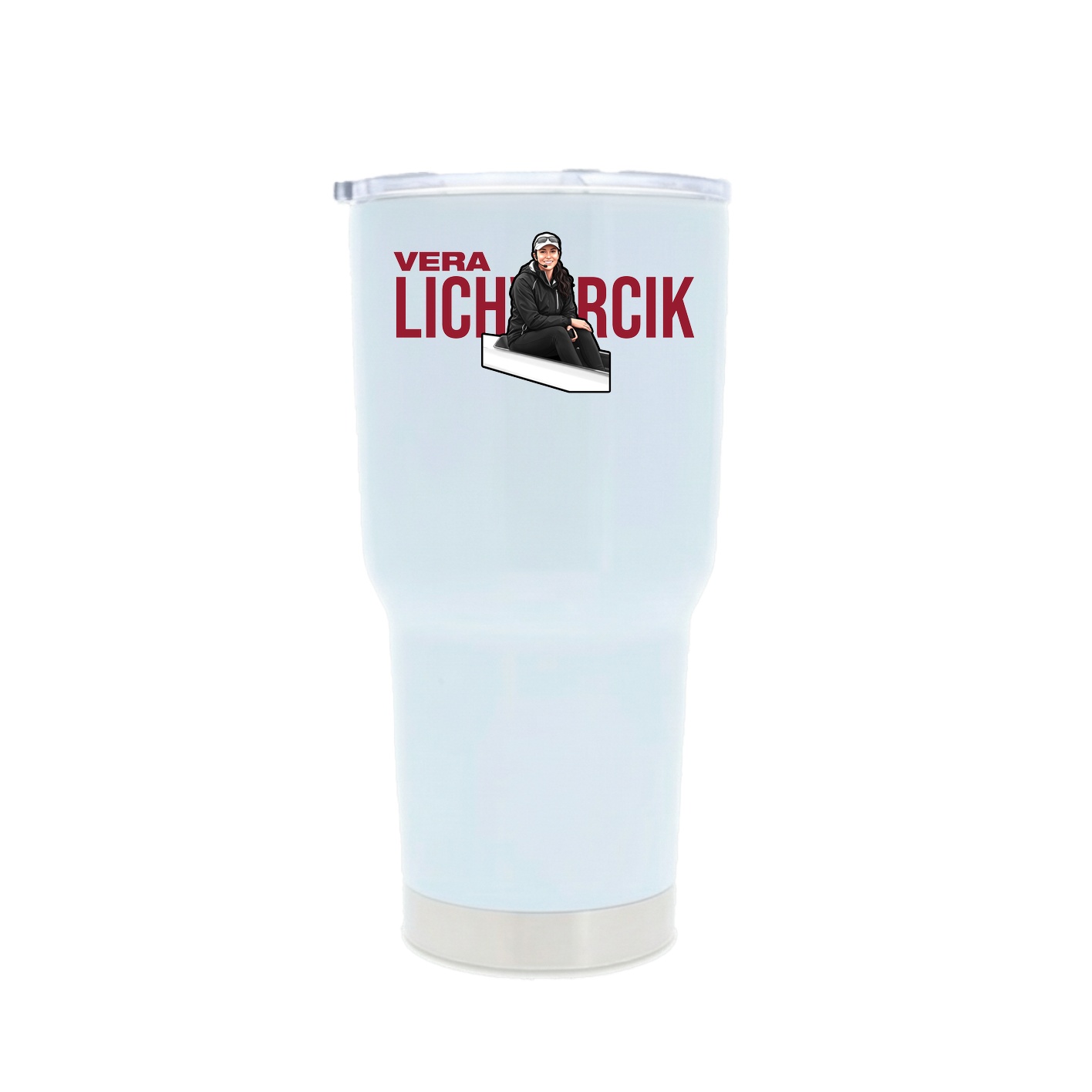 30oz Stainless Steel Tumbler — Player Name in White