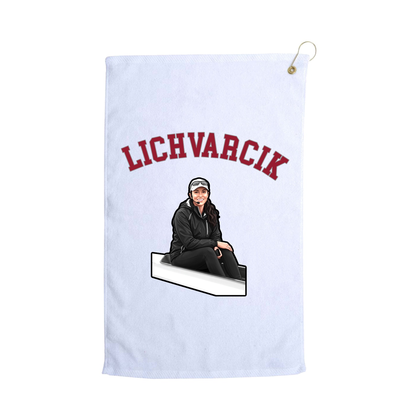 Golf Towel — Shirsey Arch in White