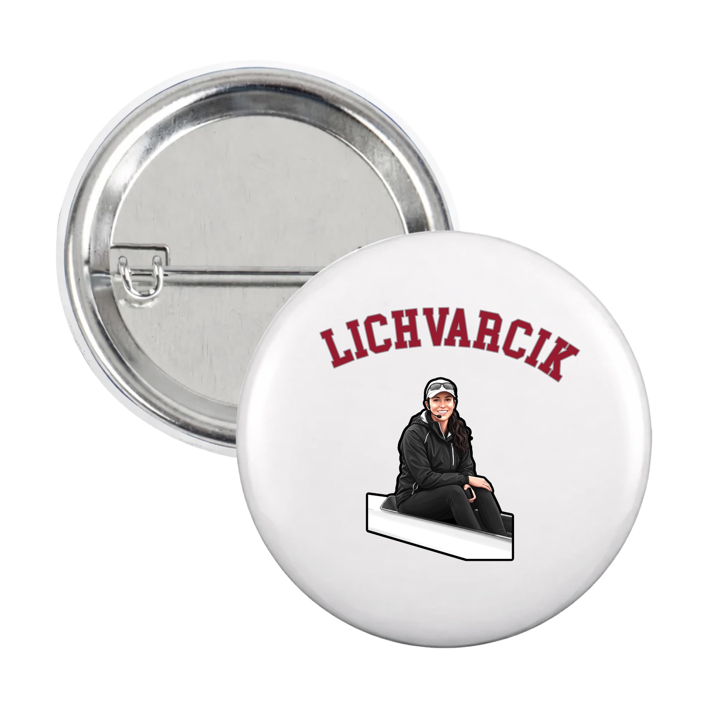 Game Day Button — Shirsey Arch in White