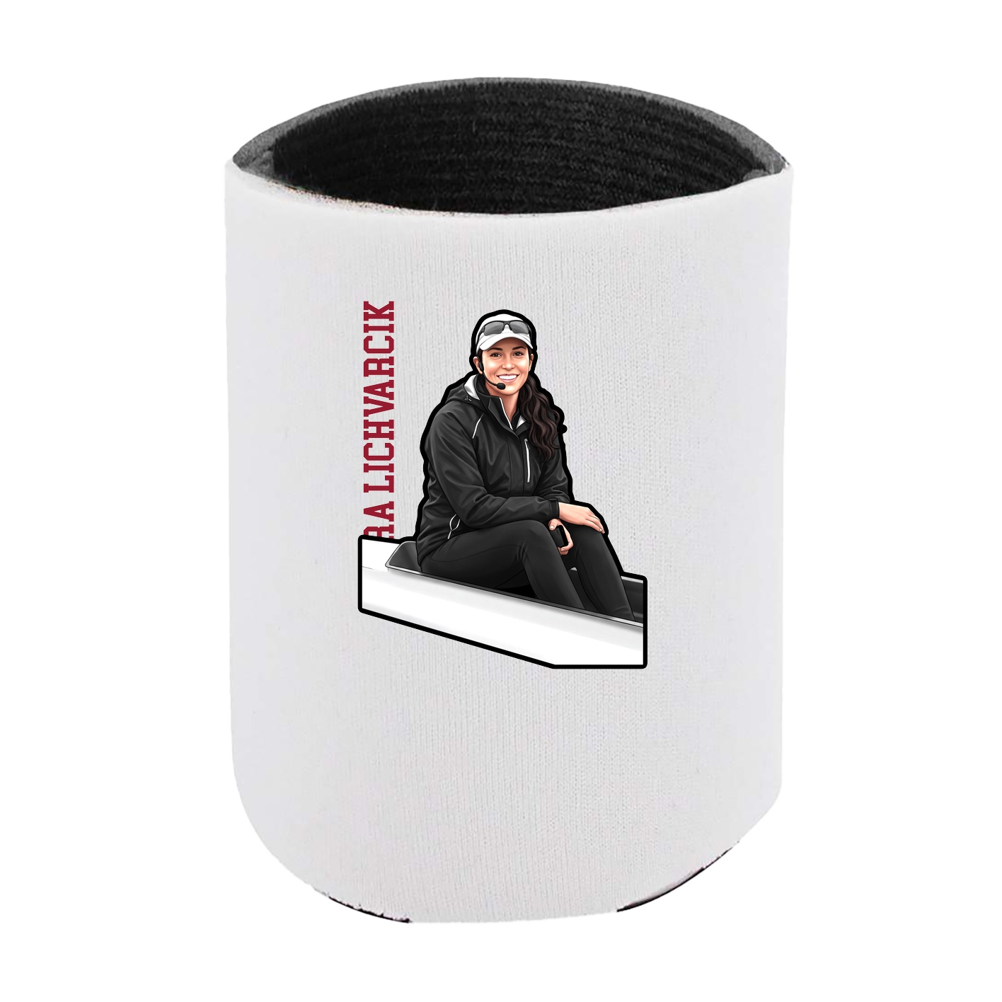 Can Holder — Name Vertical in White