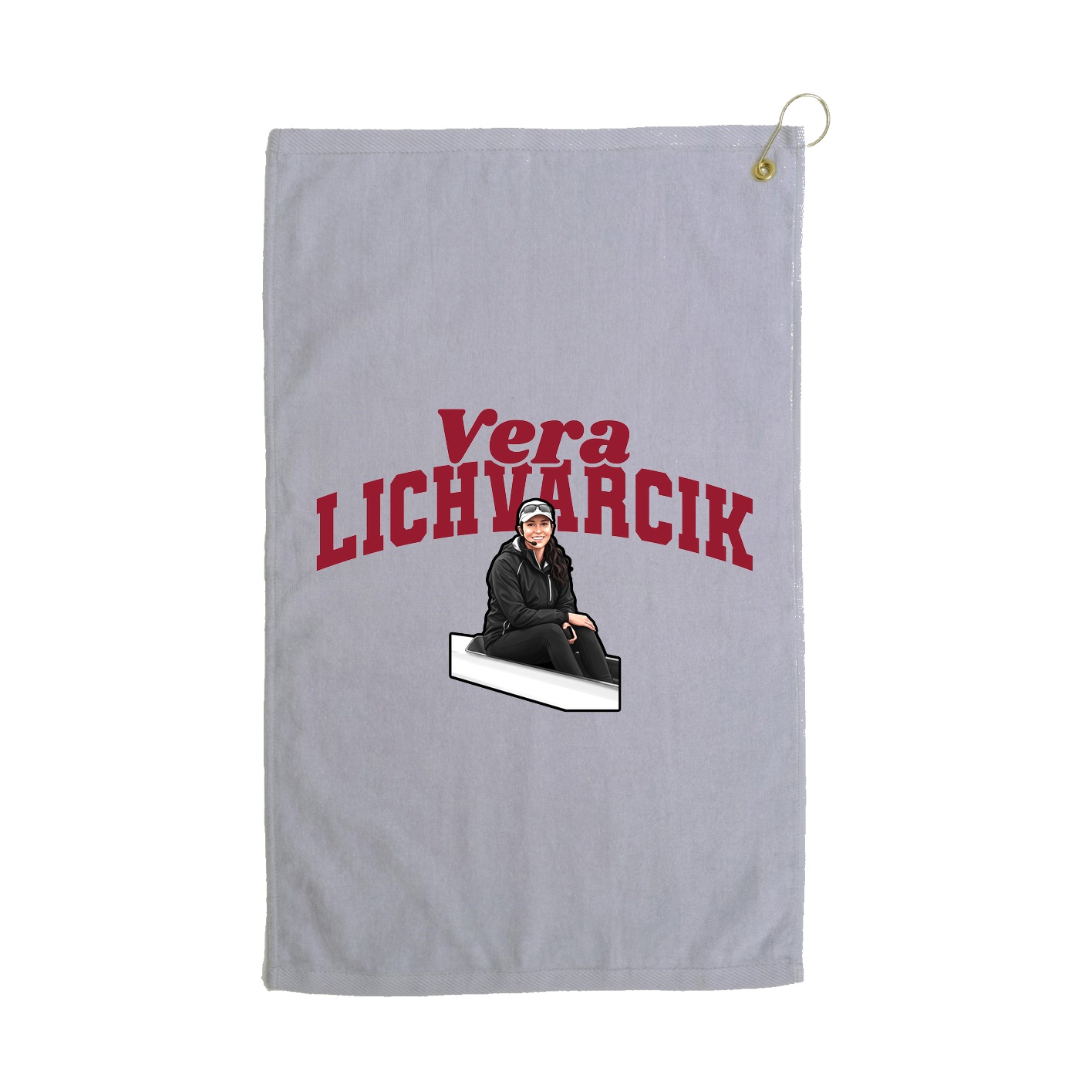 Golf Towel — Signature Arch in Grey