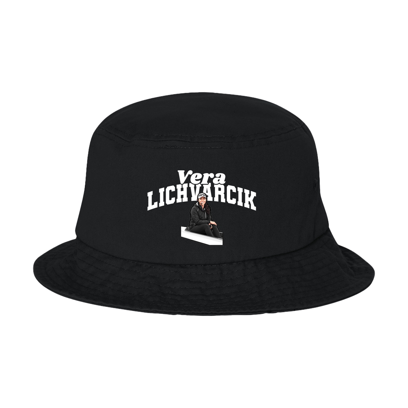 Bucket Cap — Signature Arch in Black