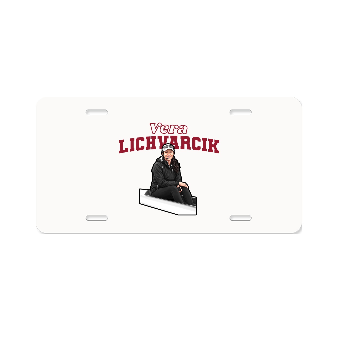 License Plate — Name Arch in Classic