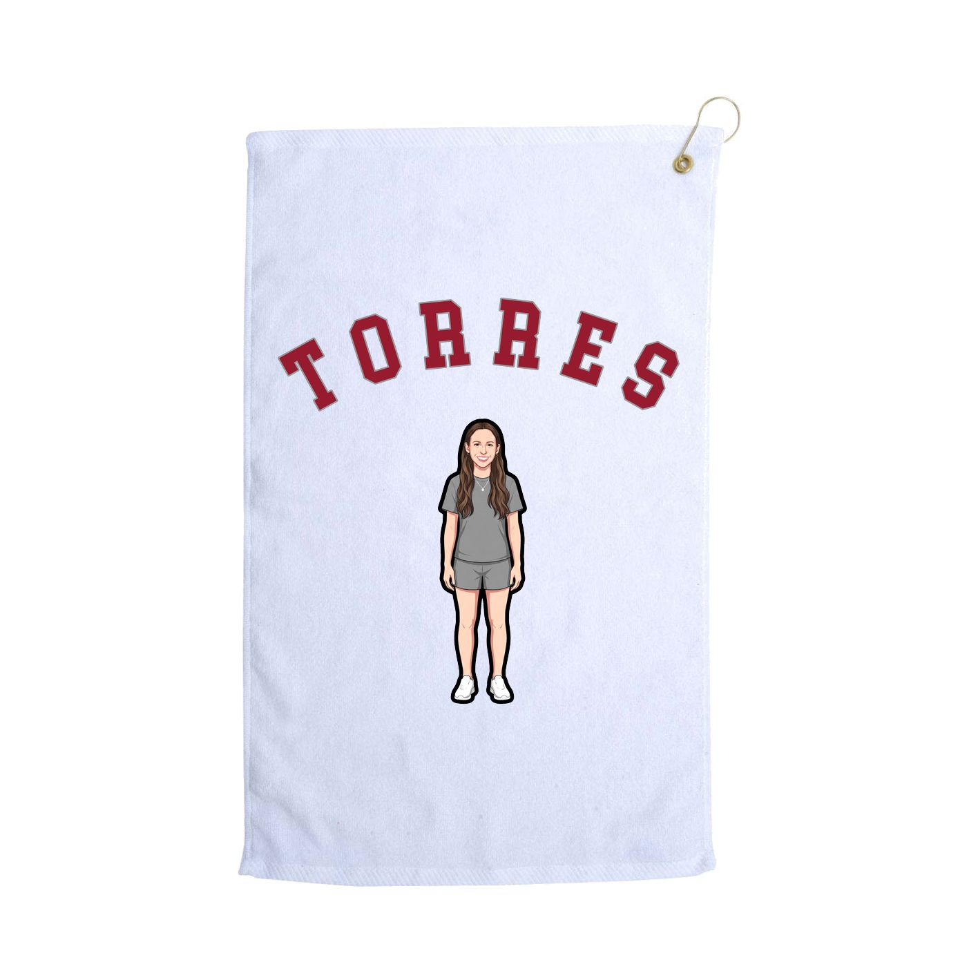 Golf Towel — Shirsey Arch in White