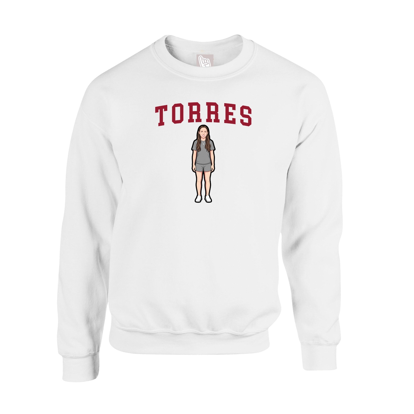 Fleece Crew — Shirsey in White