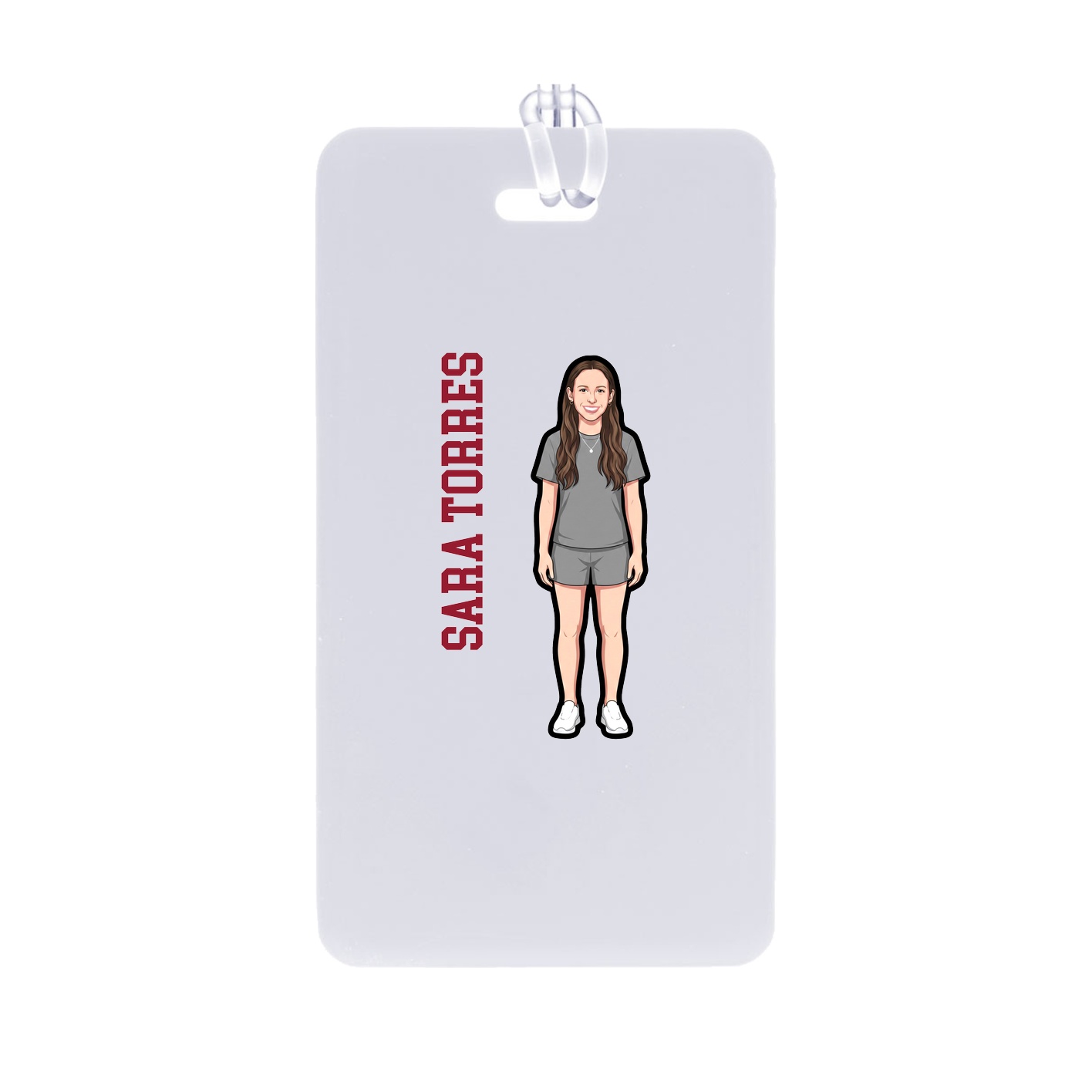Bag Tag — Name Vertical in Classic