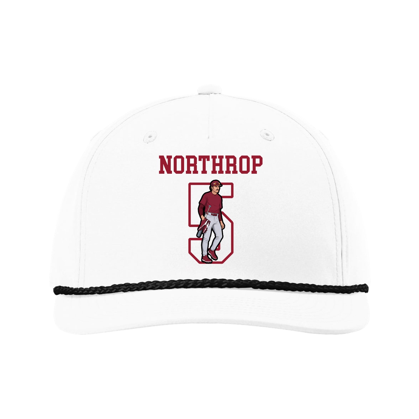 Five-Panel Classic Rope Cap — Shirsey in White