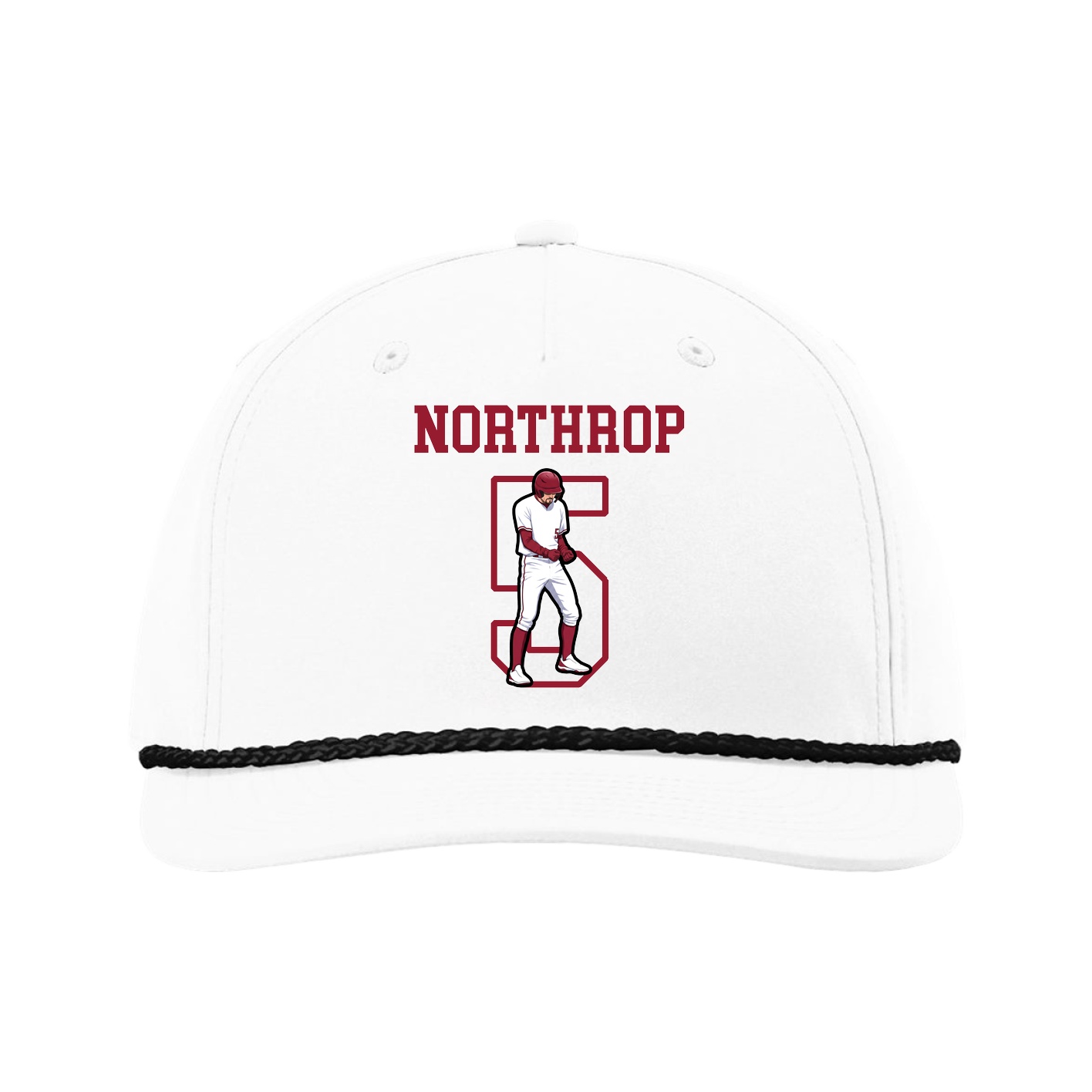 Five-Panel Classic Rope Cap — Shirsey in White