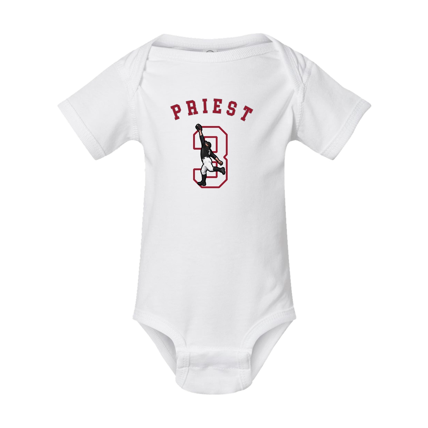 Baby Onesie — Shirsey Arch in White