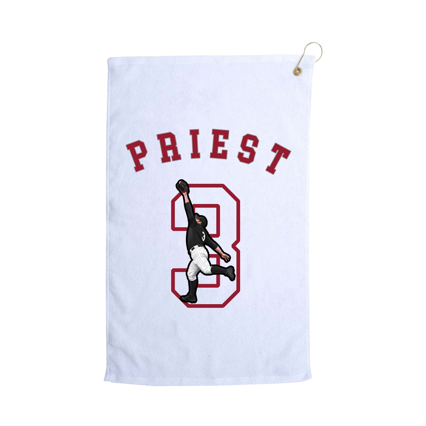 Golf Towel — Shirsey Arch in White