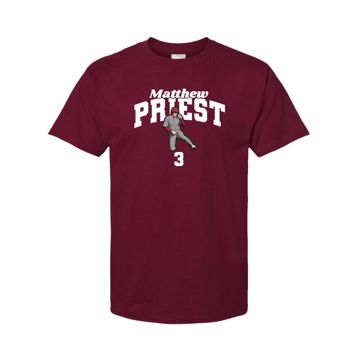Tee — Signature Arch in Cardinal