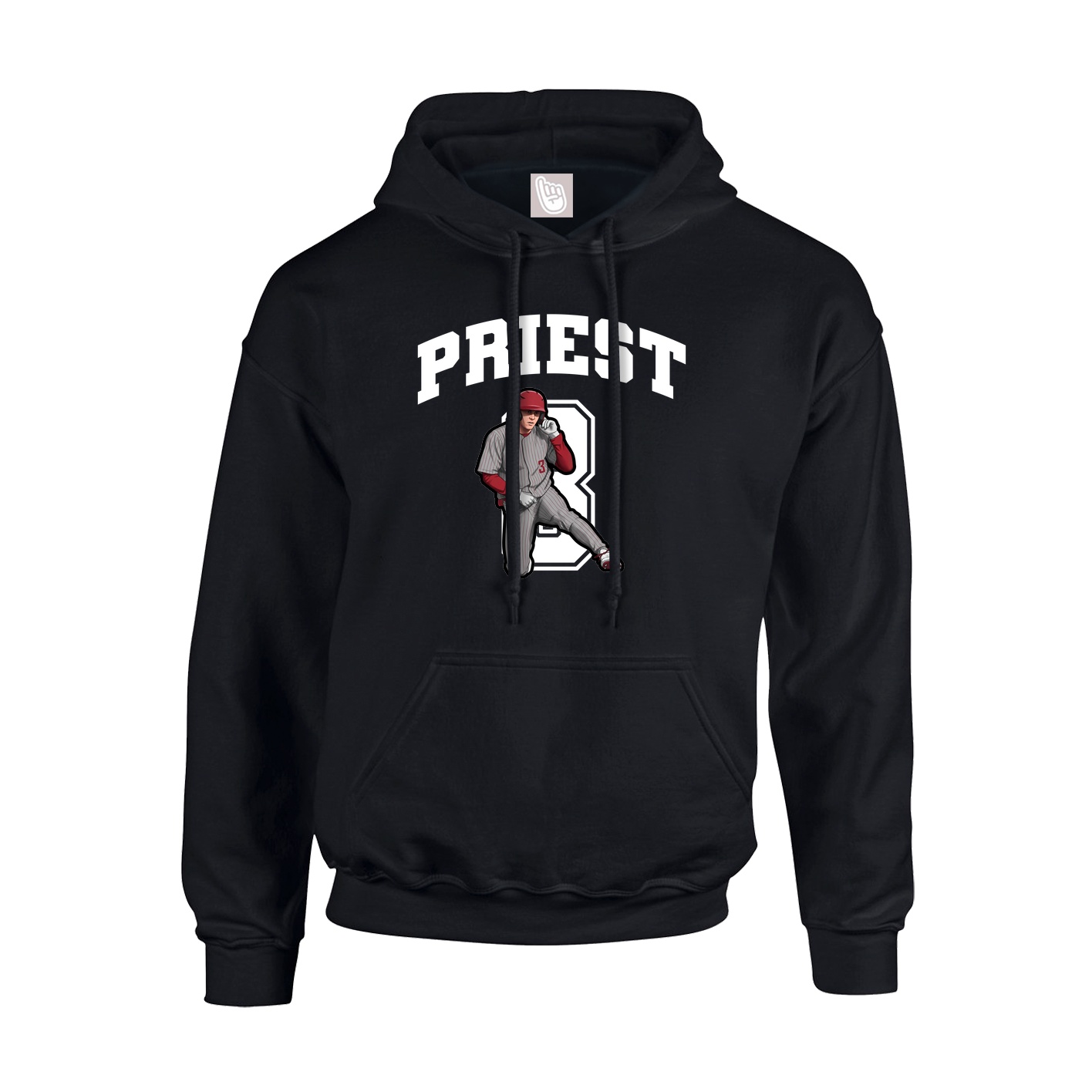 Hoodie — Number in Black