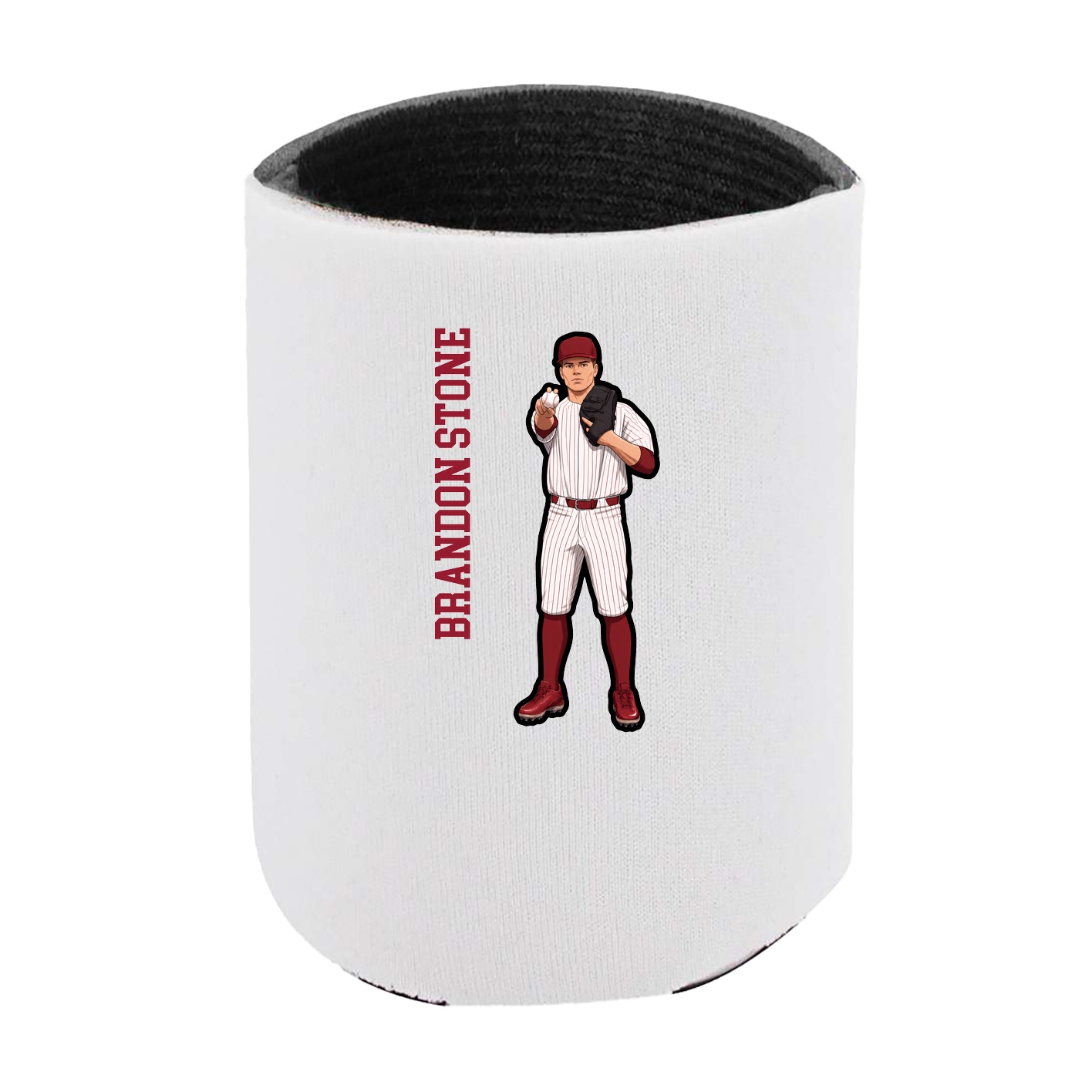 Can Holder — Name Vertical in White