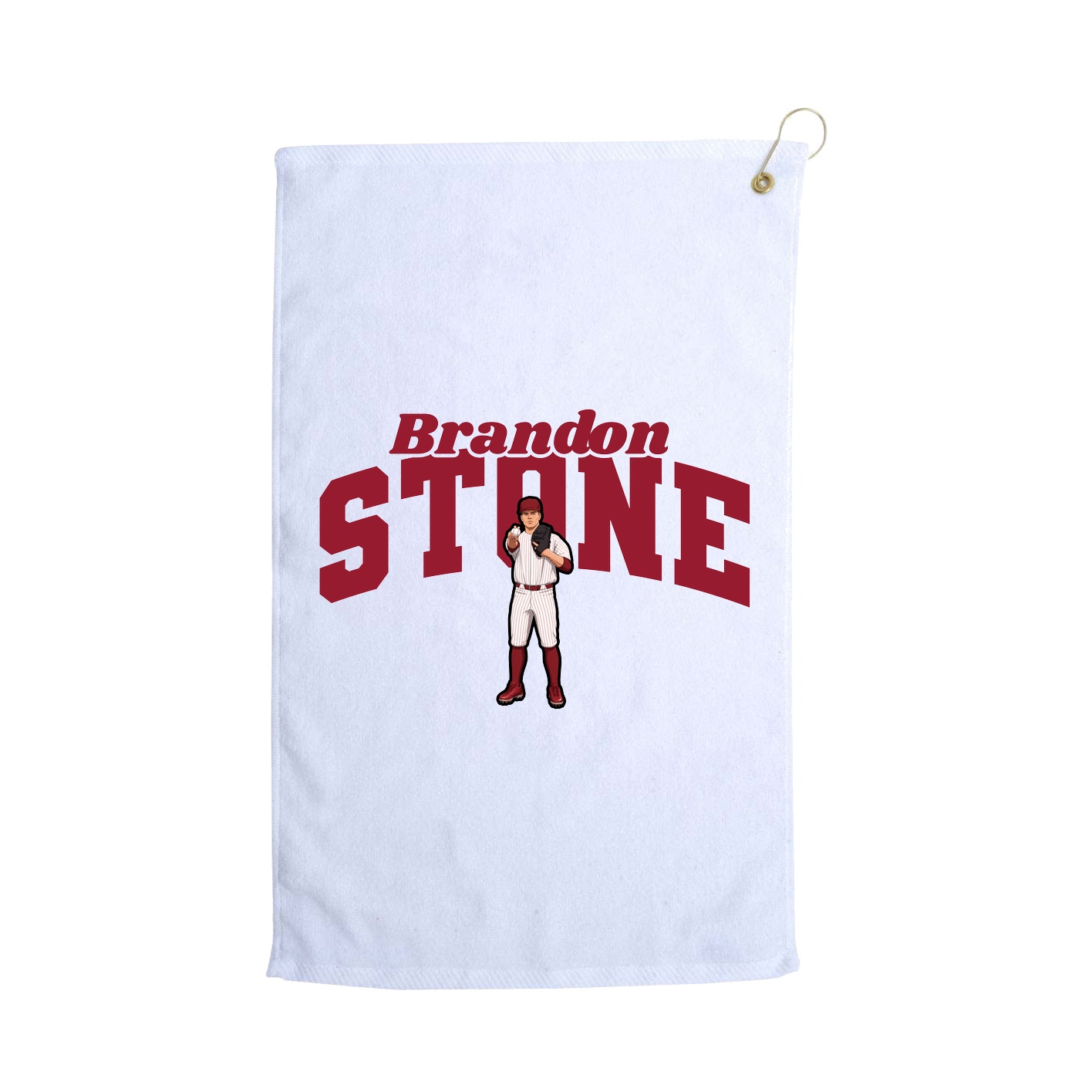 Golf Towel — Signature Arch in White