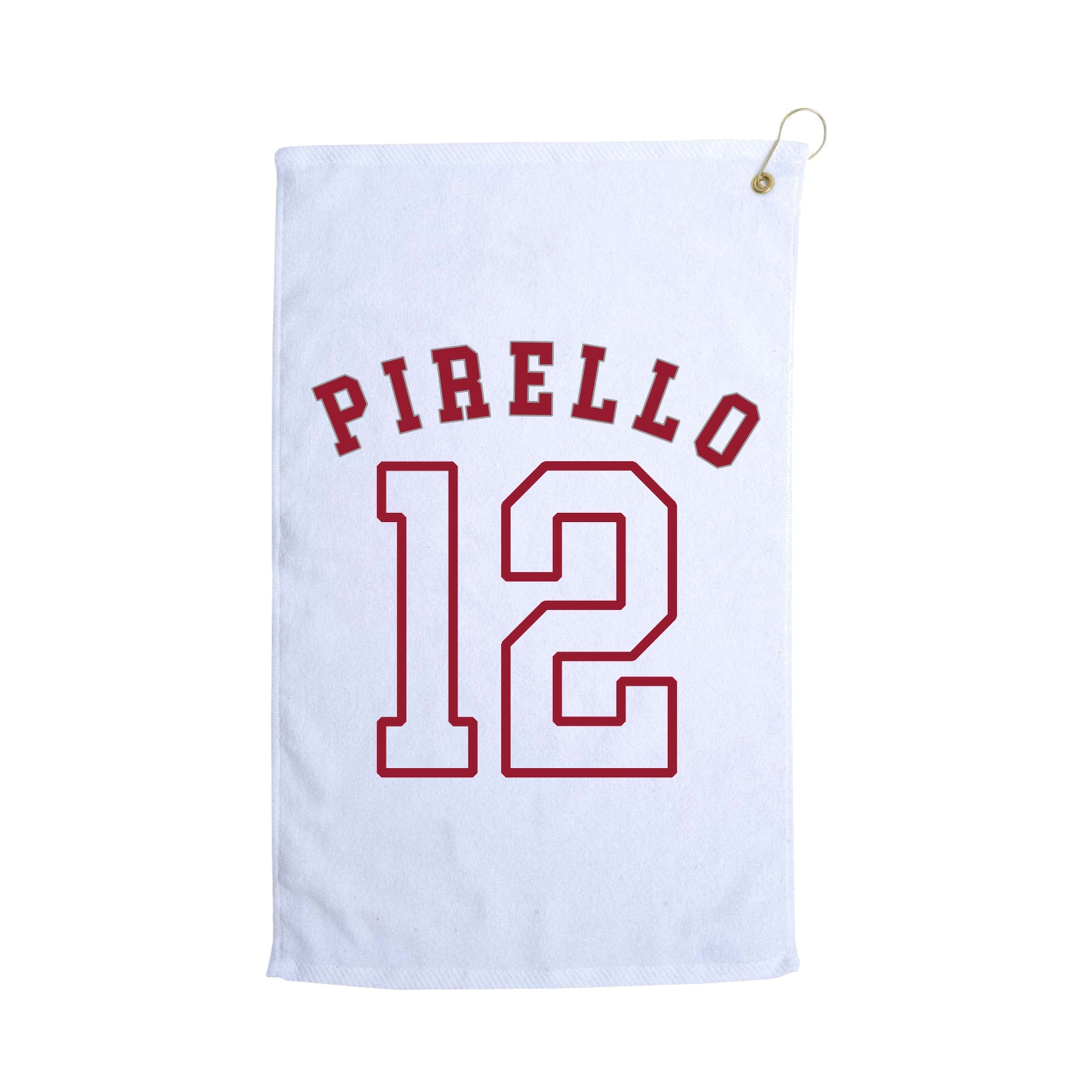 Golf Towel — Shirsey Arch in White