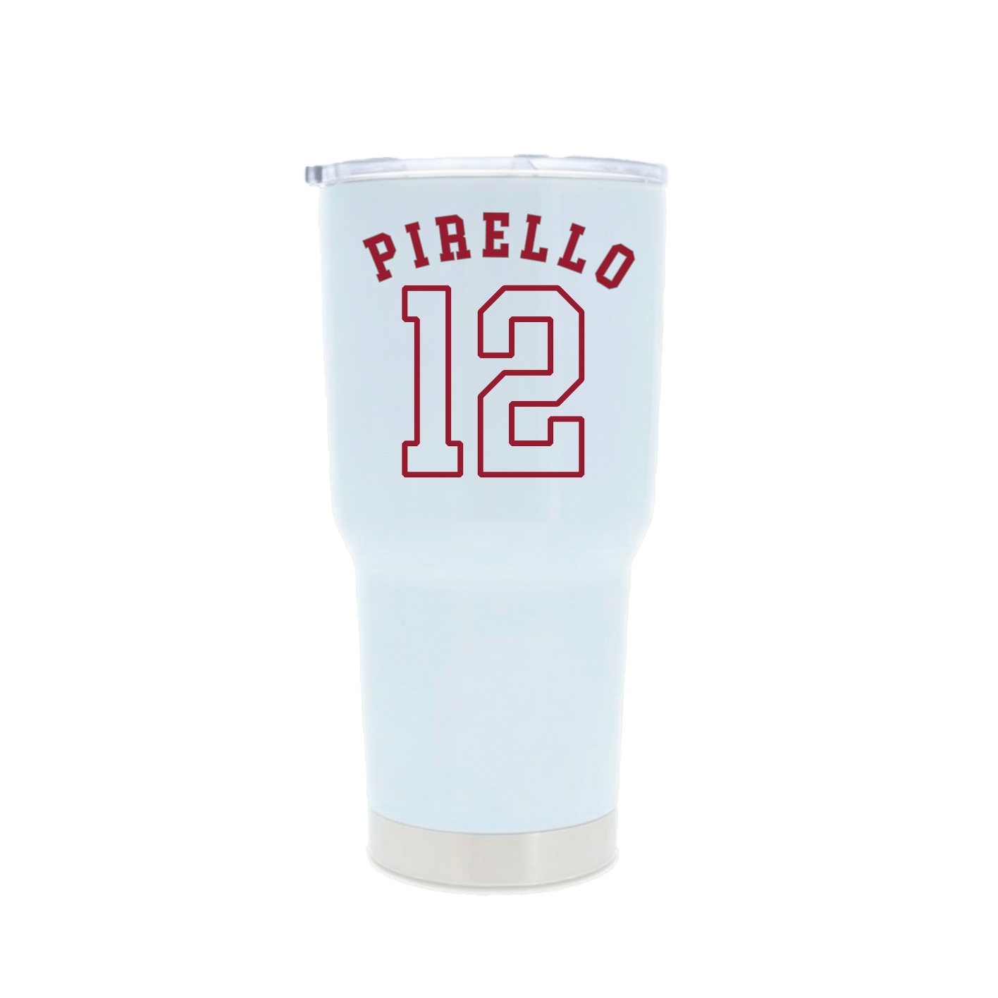 30oz Stainless Steel Tumbler — Shirsey Arch in White