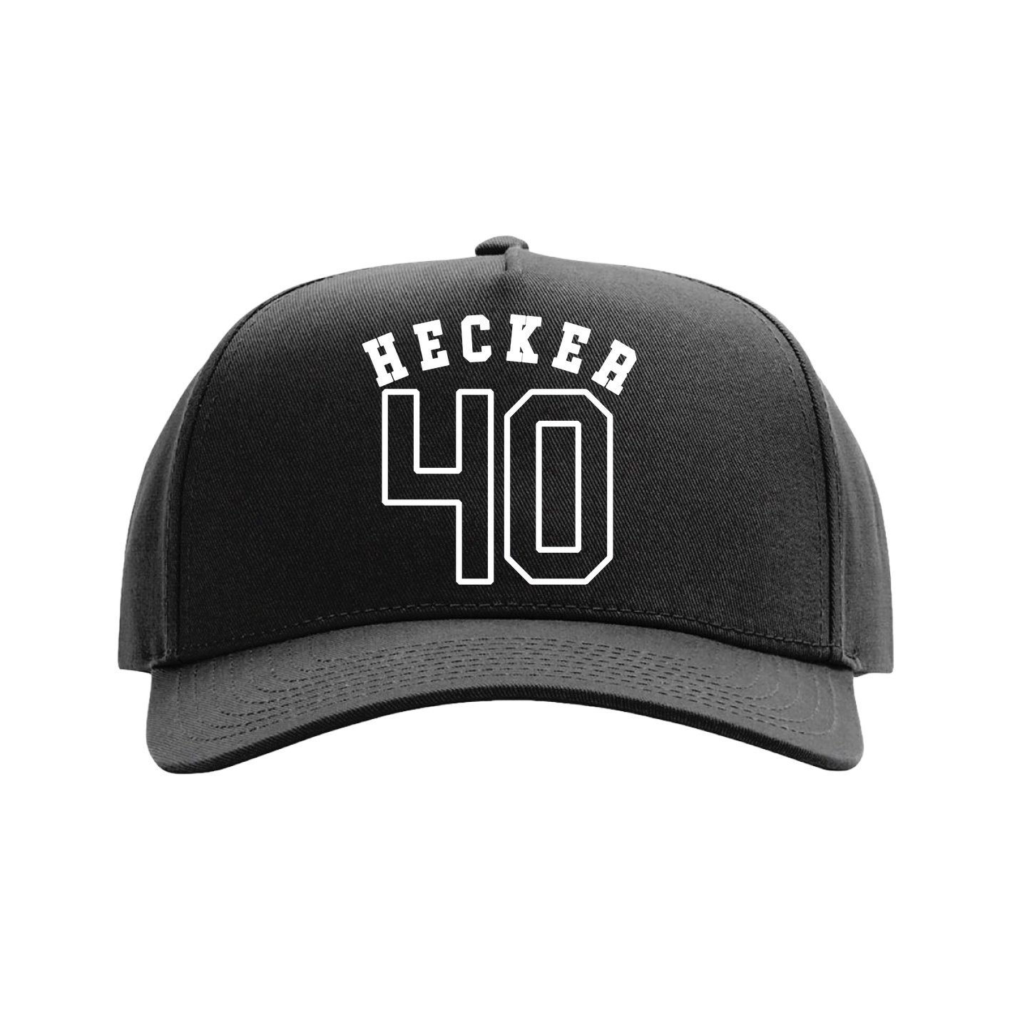 Full Fabric Five-Panel Champ Cap — Shirsey Arch in Black