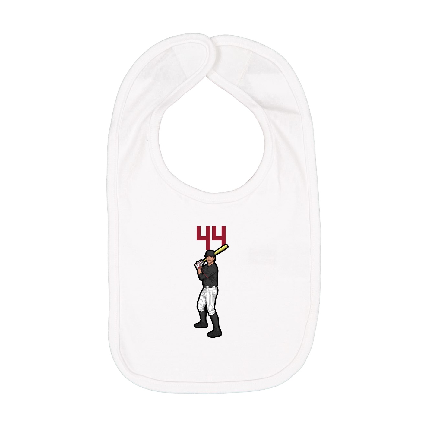 Infant Bib — Number Top in White