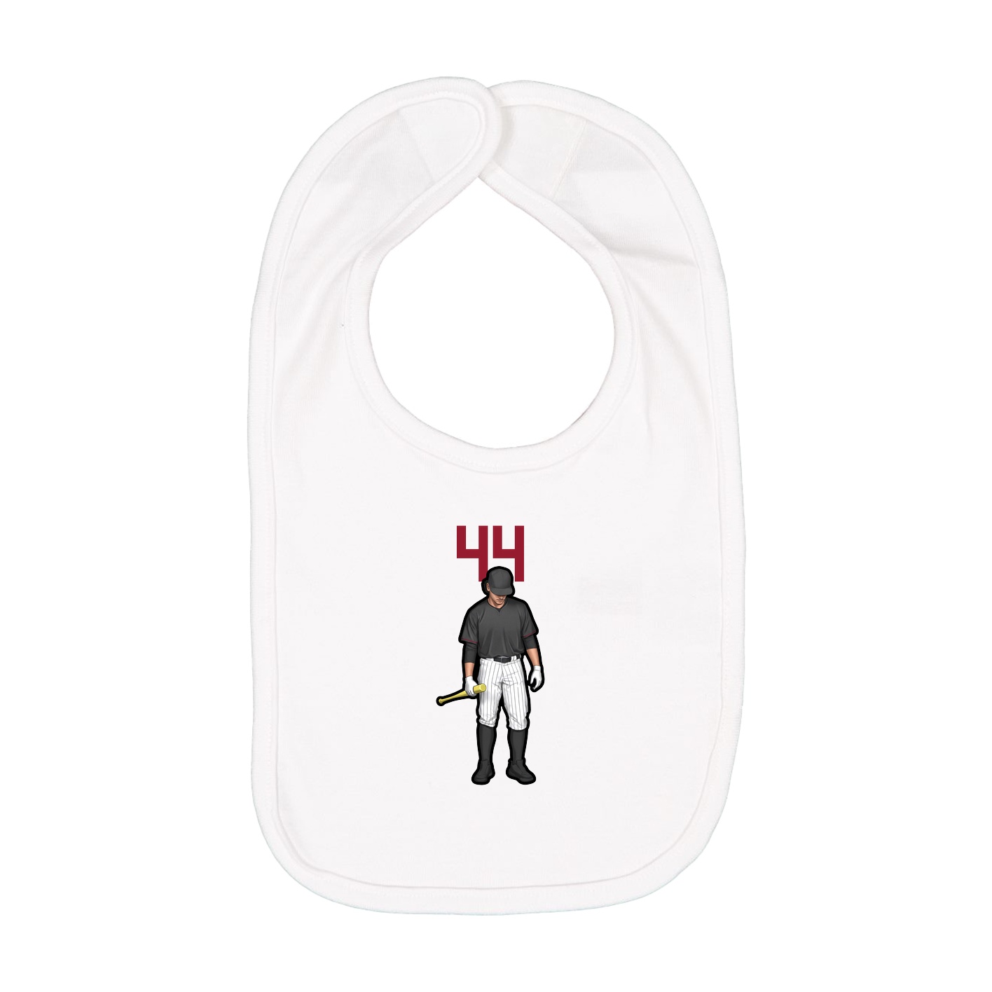 Infant Bib — Number Top in White
