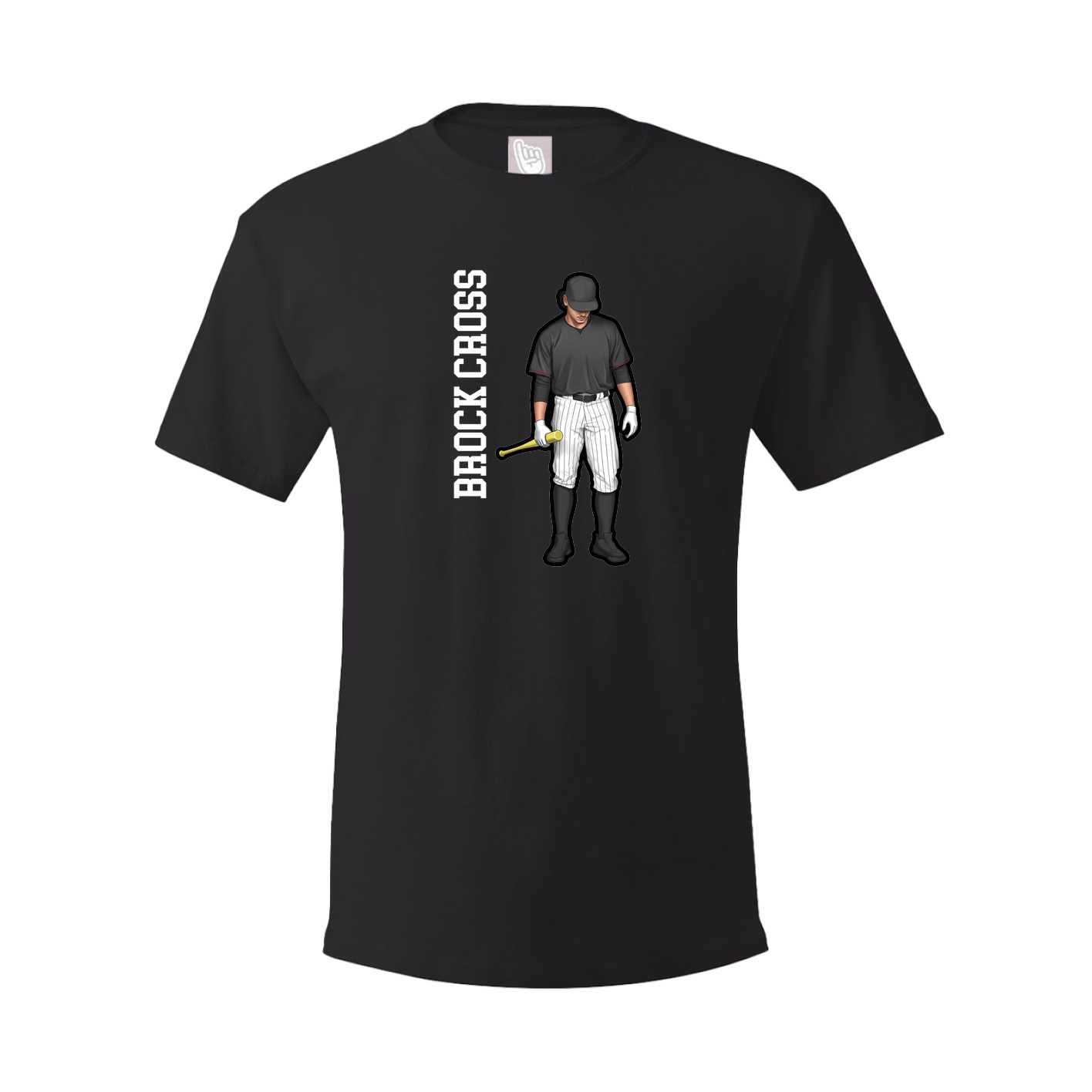 Tee — Name Vertical in Black