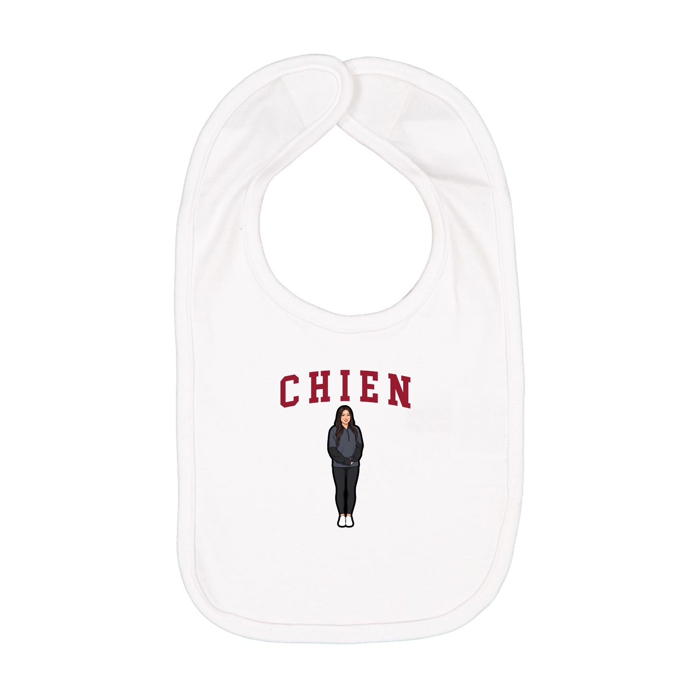 Infant Bib — Shirsey in White