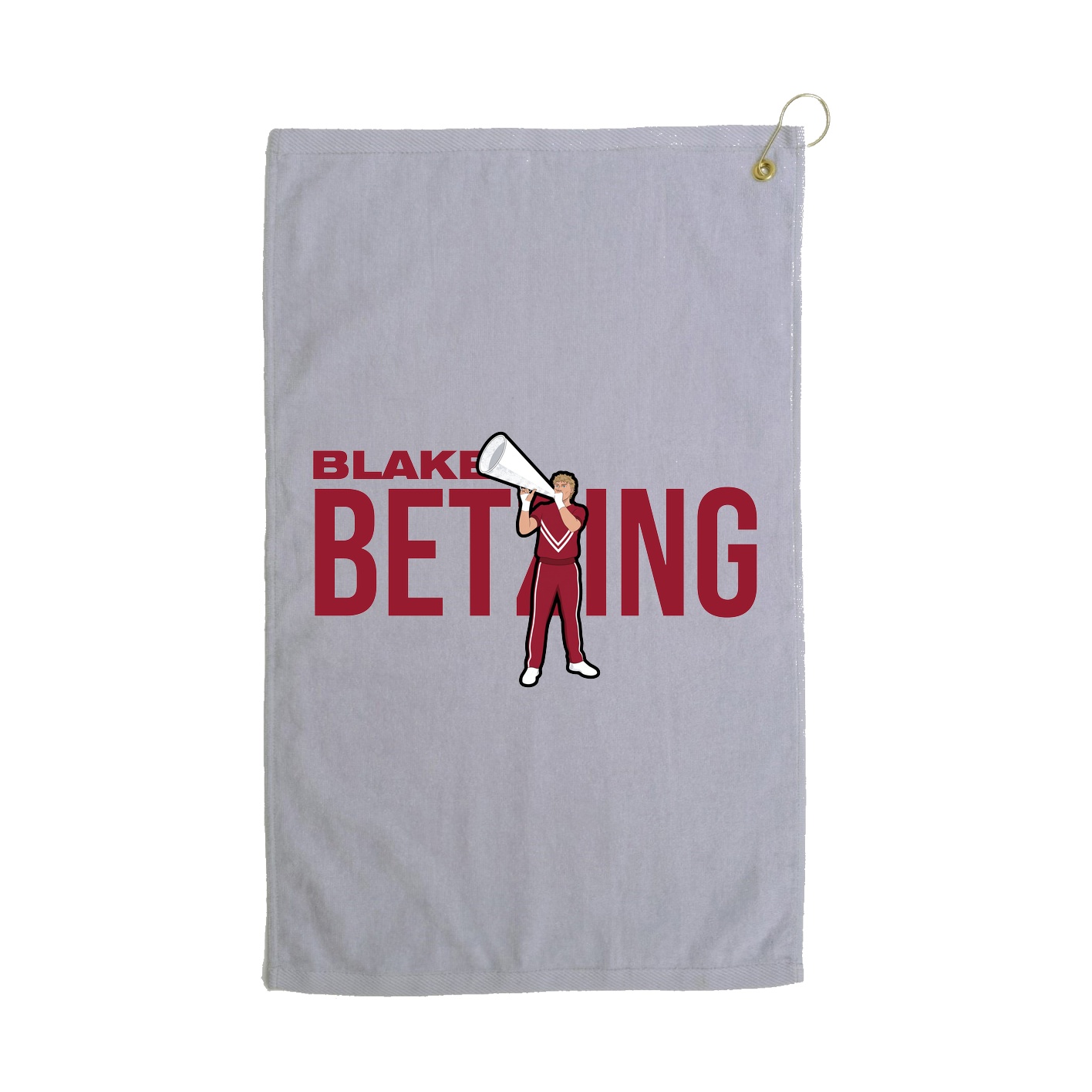 Golf Towel — Player Name in Grey