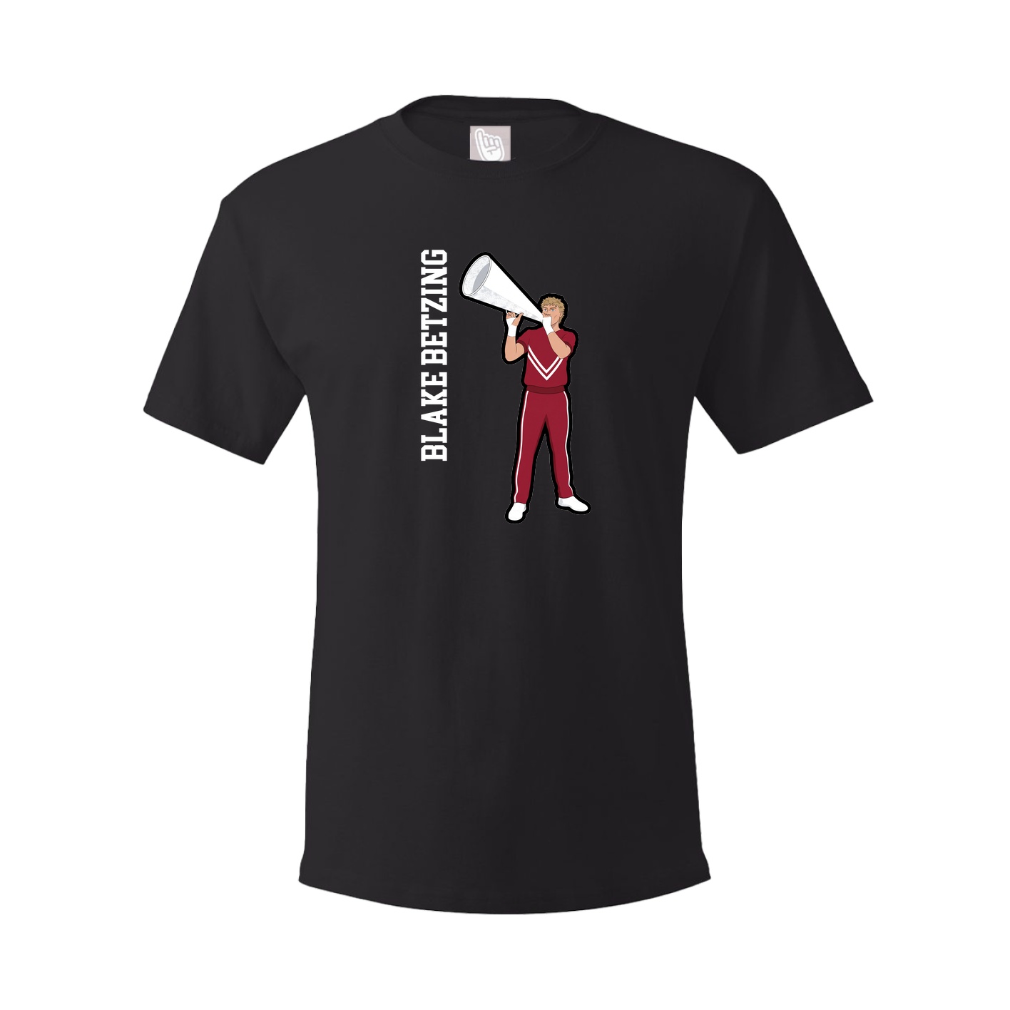 Youth Tee — Name Vertical in Black