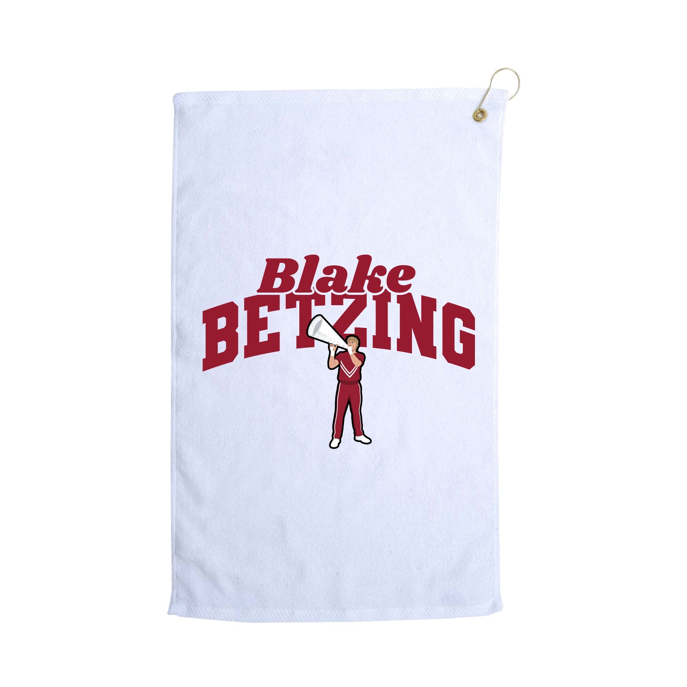 Golf Towel — Signature Arch in White