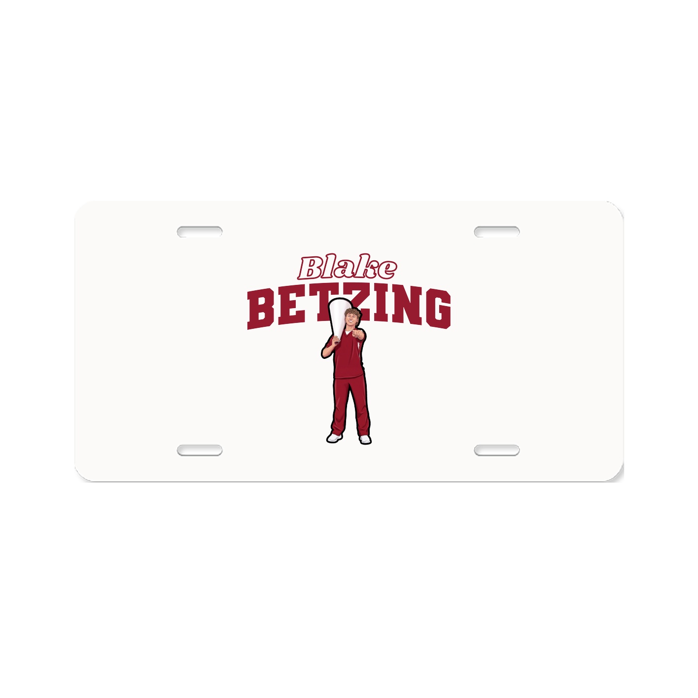 License Plate — Name Arch in Classic