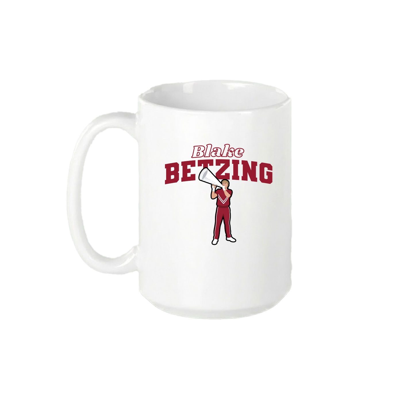 15oz Coffee Mug — Name Arch in White