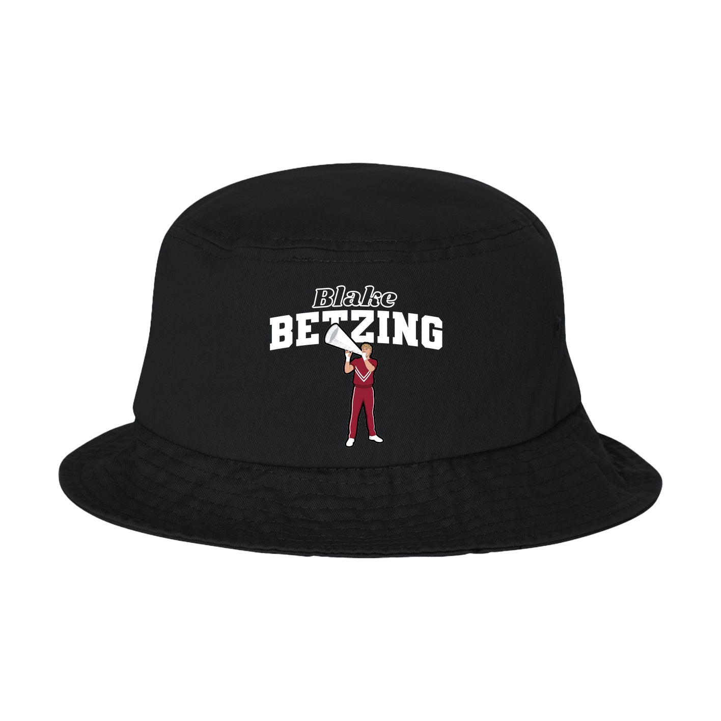 Bucket Cap — Name Arch in Black