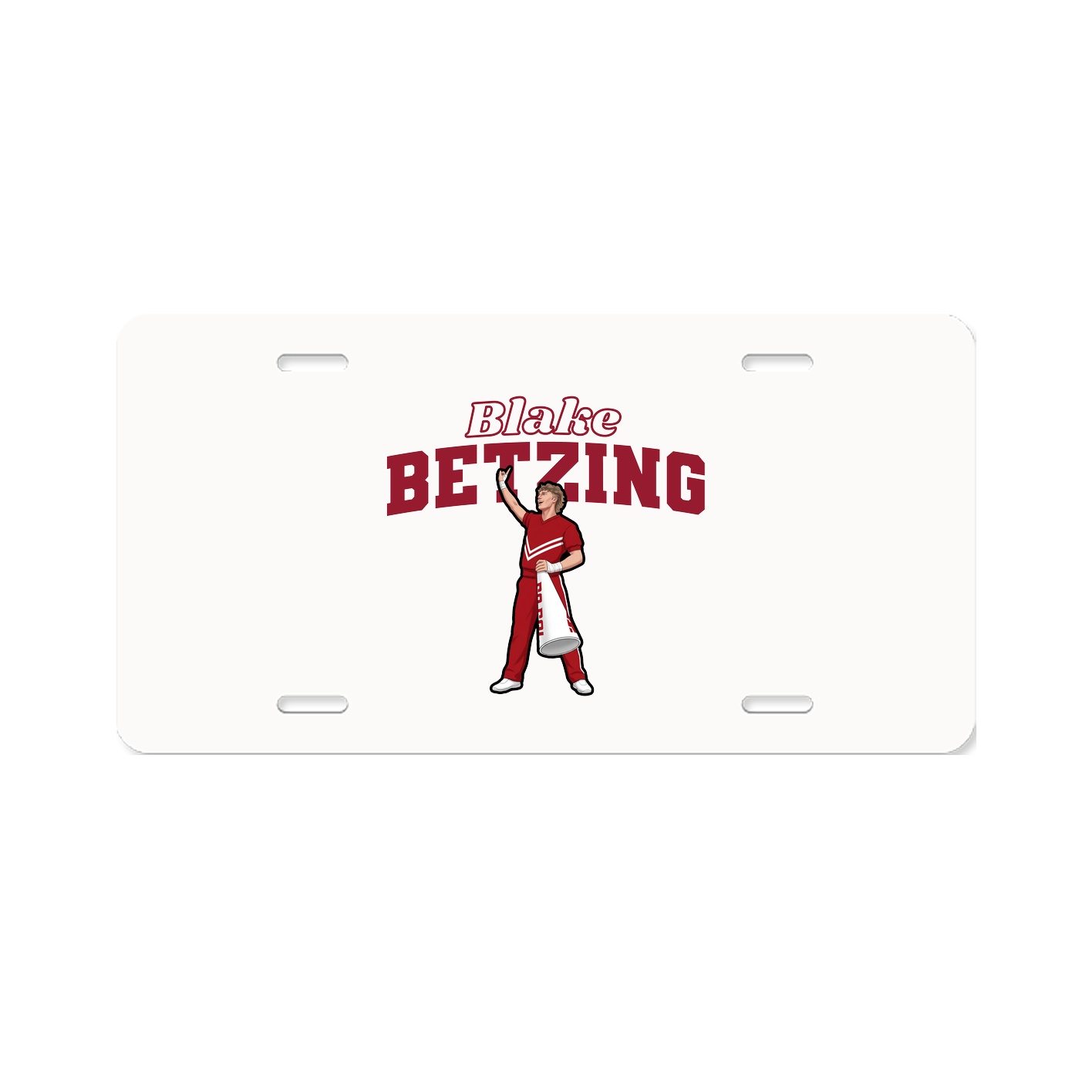 License Plate — Name Arch in Classic