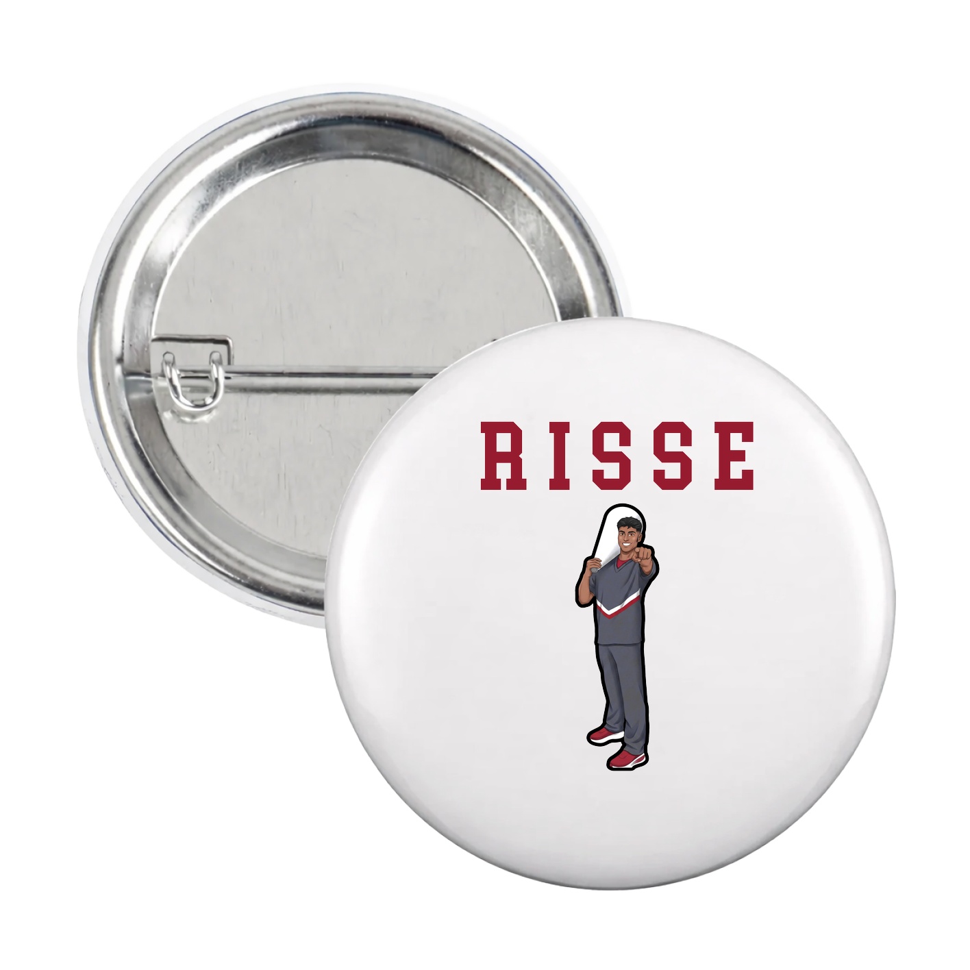 Game Day Button — Shirsey in White