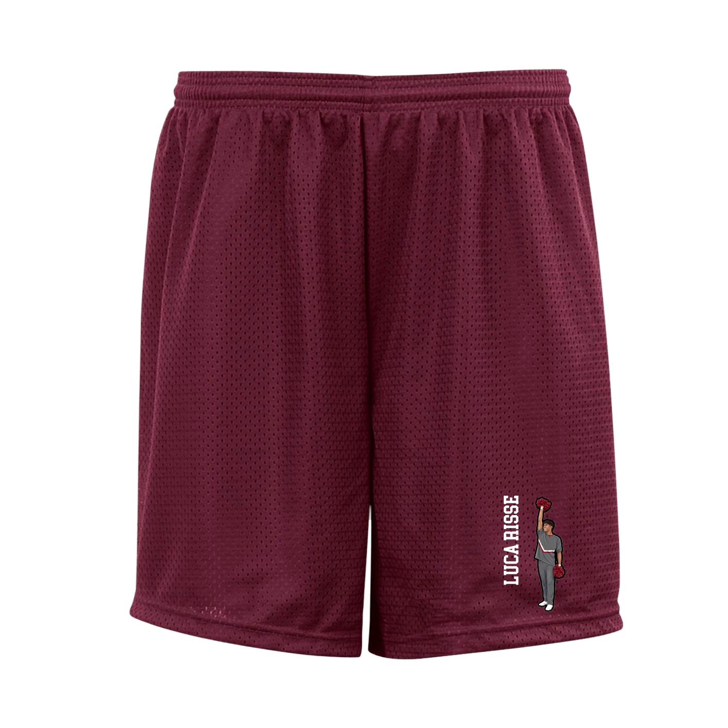 Shorts — Name Vertical in Cardinal