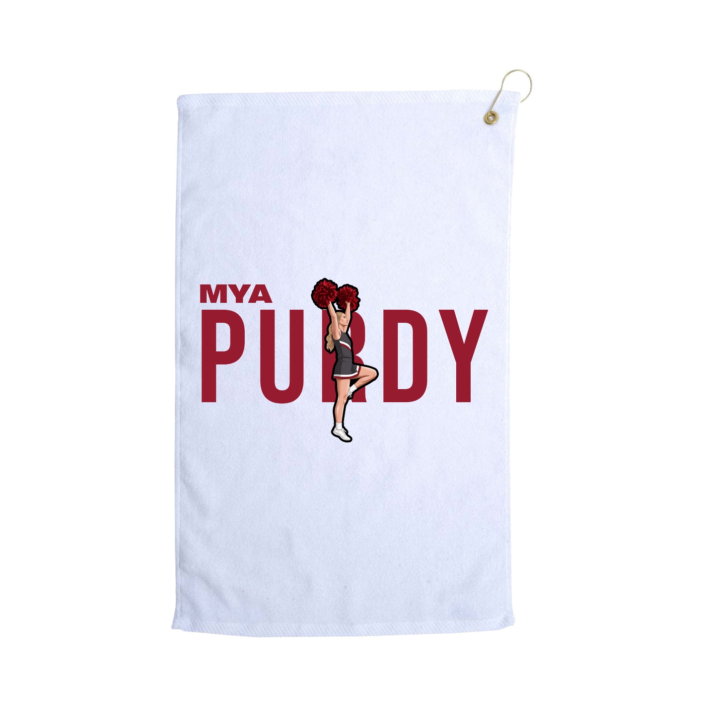 Golf Towel — Player Name in White