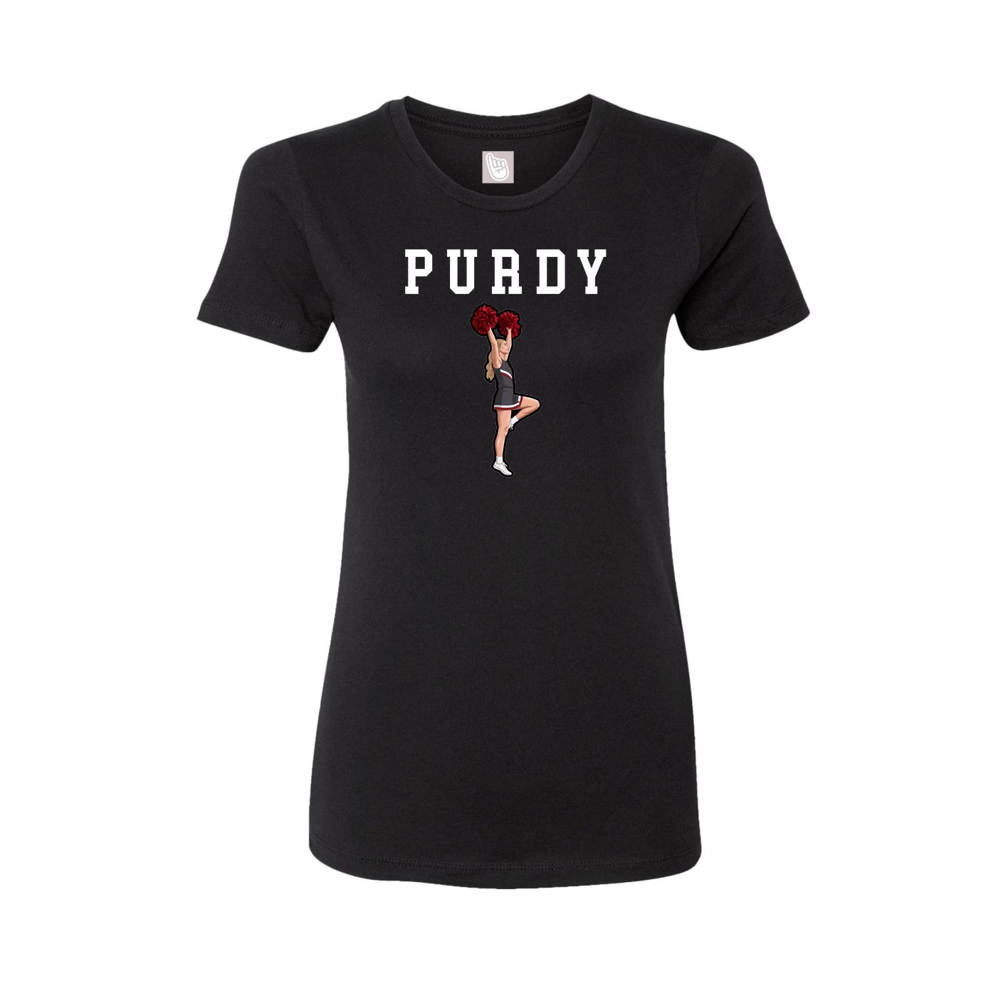 Fitted Women's Tee — Shirsey in Black