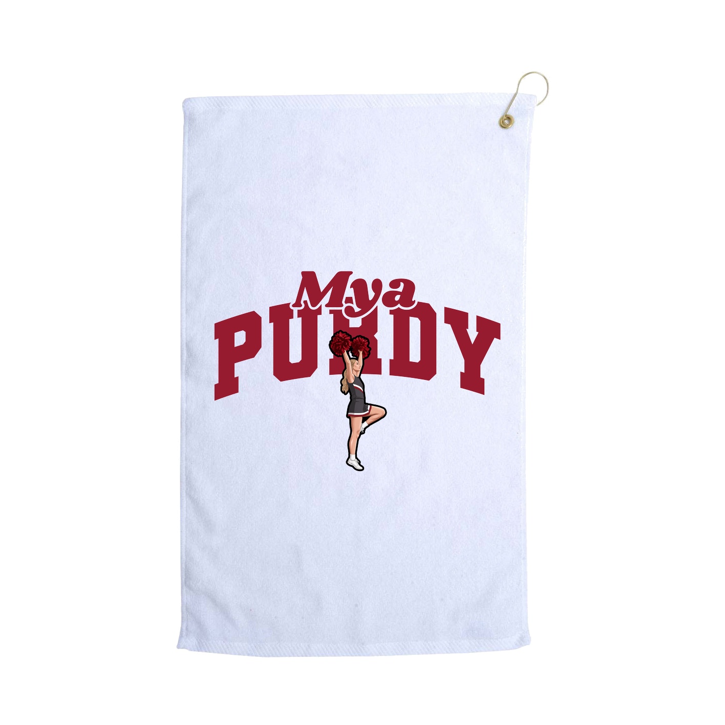 Golf Towel — Signature Arch in White