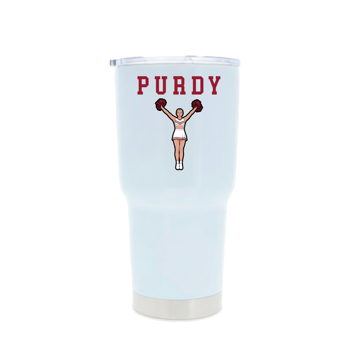 30oz Stainless Steel Tumbler — Shirsey in White