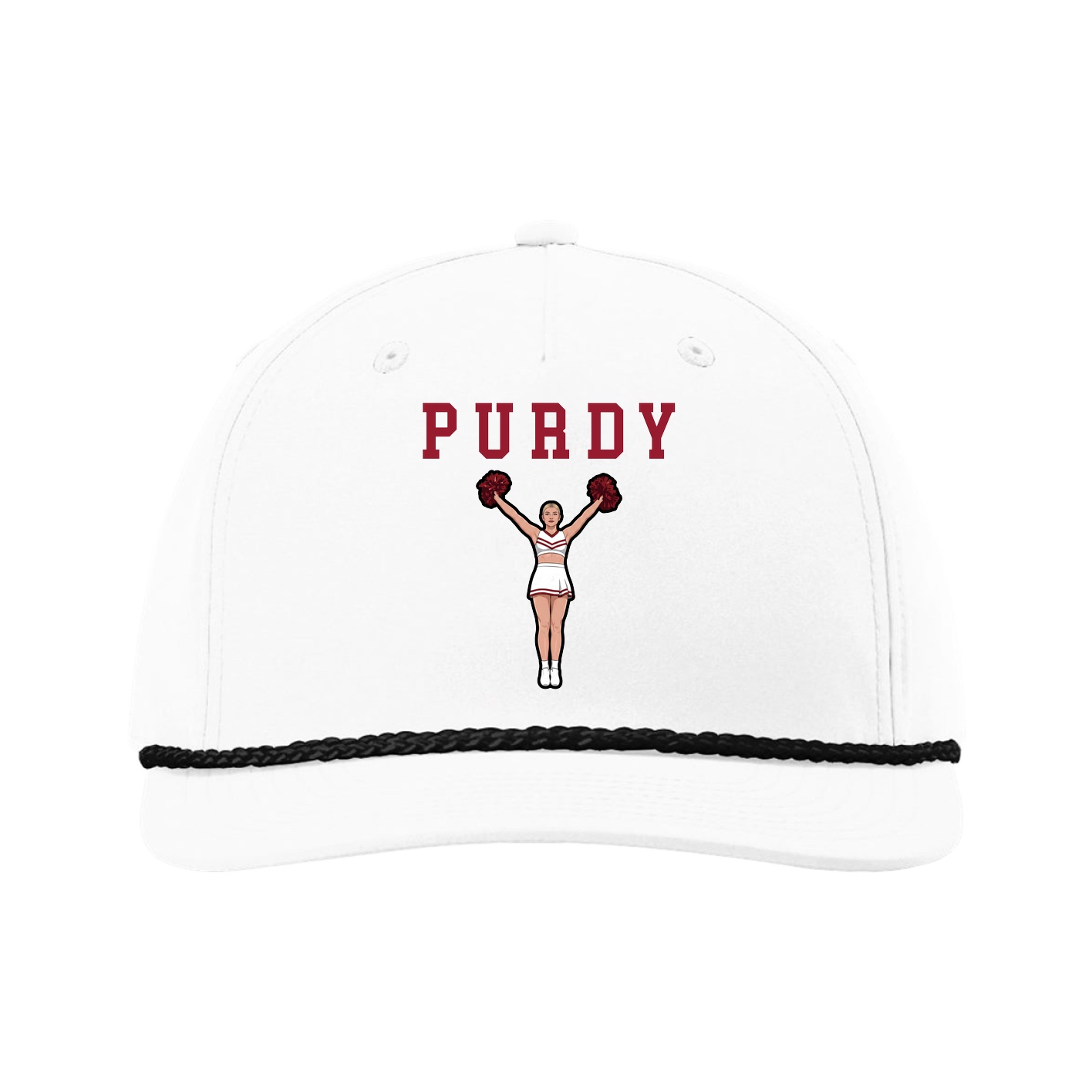 Five-Panel Classic Rope Cap — Shirsey in White