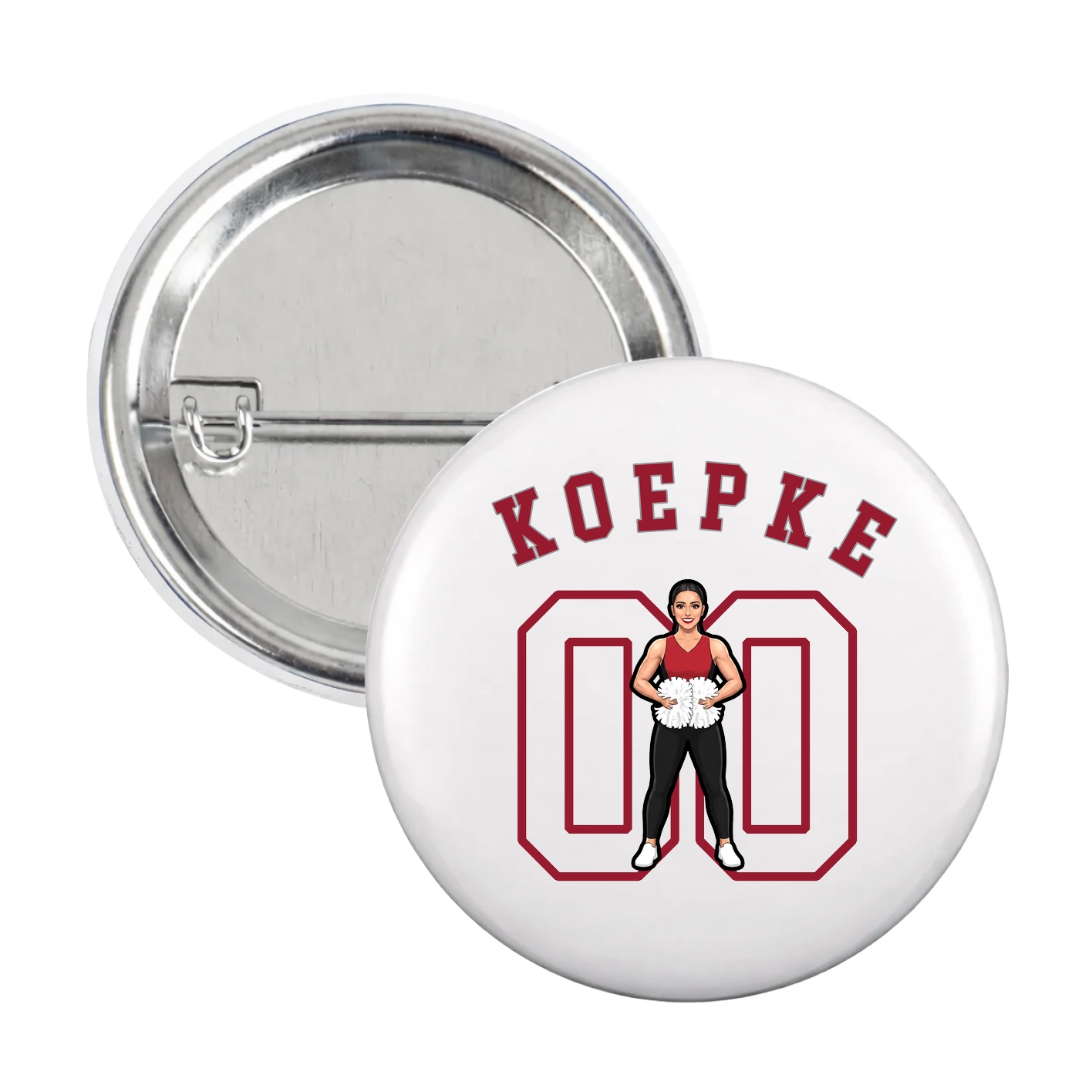 Game Day Button — Shirsey Arch in White