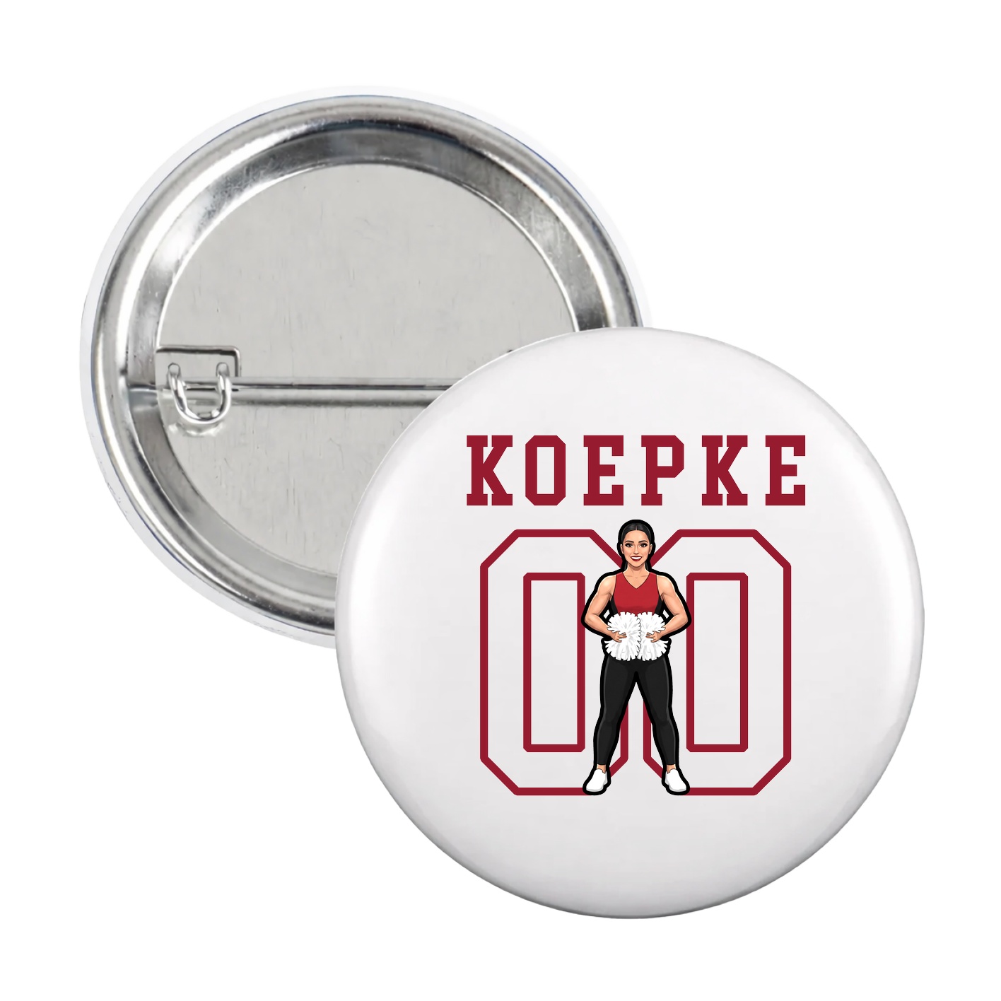 Game Day Button — Shirsey in White
