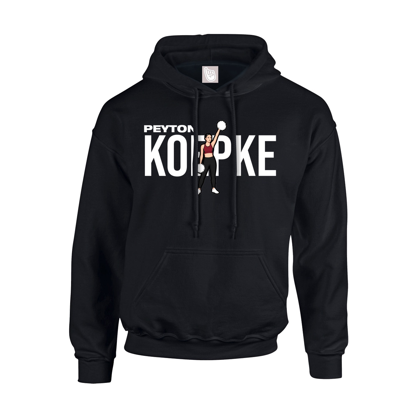 Hoodie — Player Name in Black