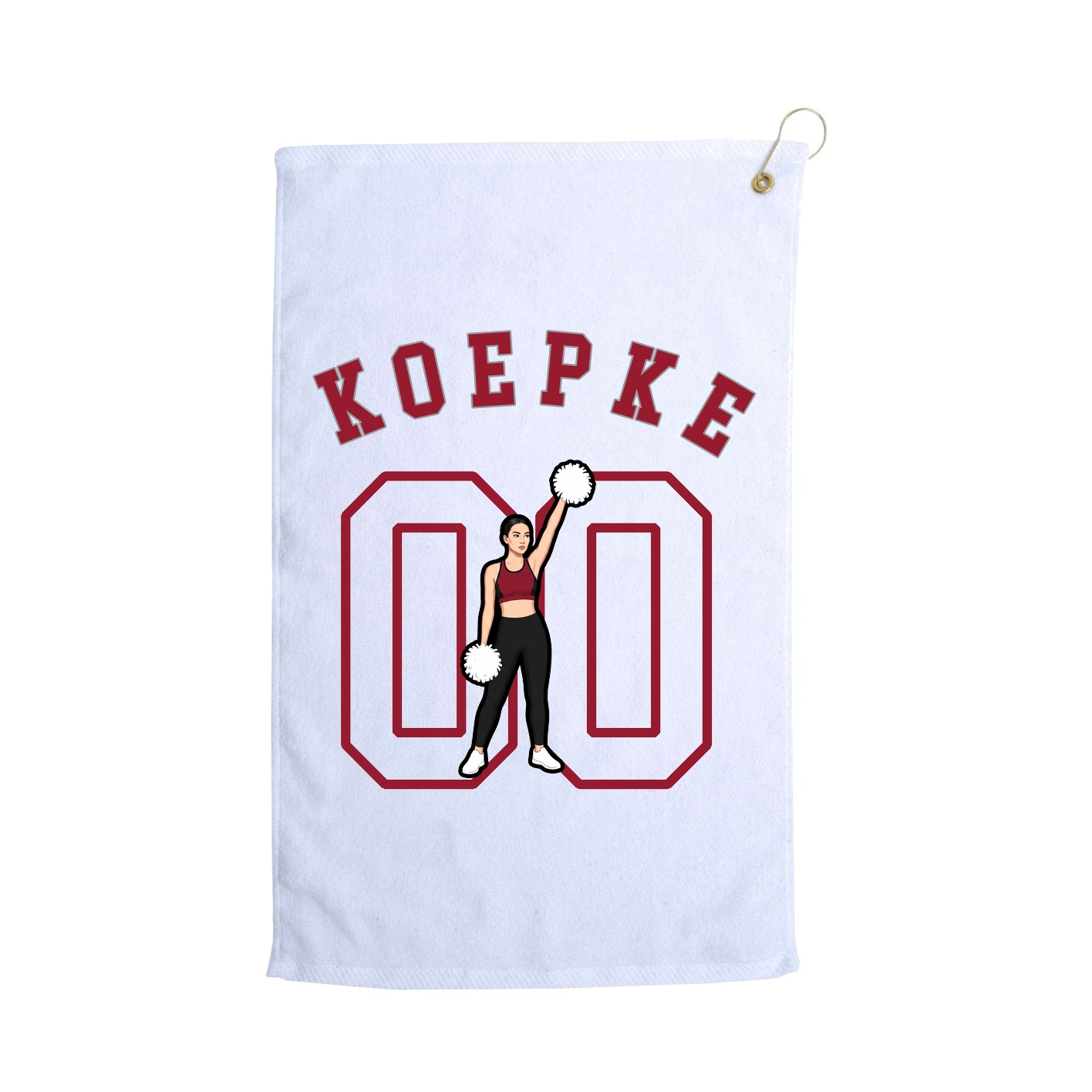 Golf Towel — Shirsey Arch in White