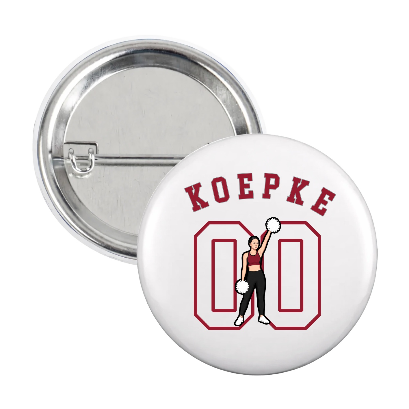 Game Day Button — Shirsey Arch in White
