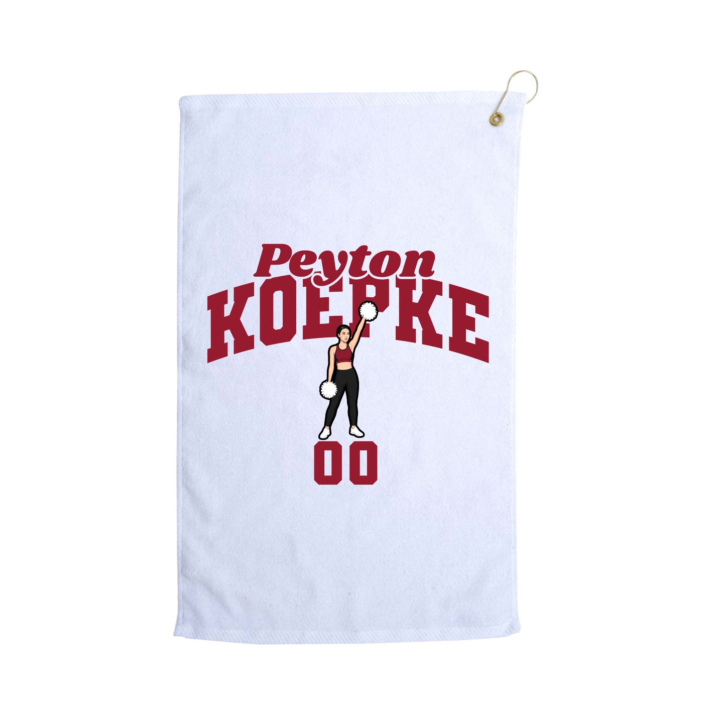 Golf Towel — Signature Arch in White
