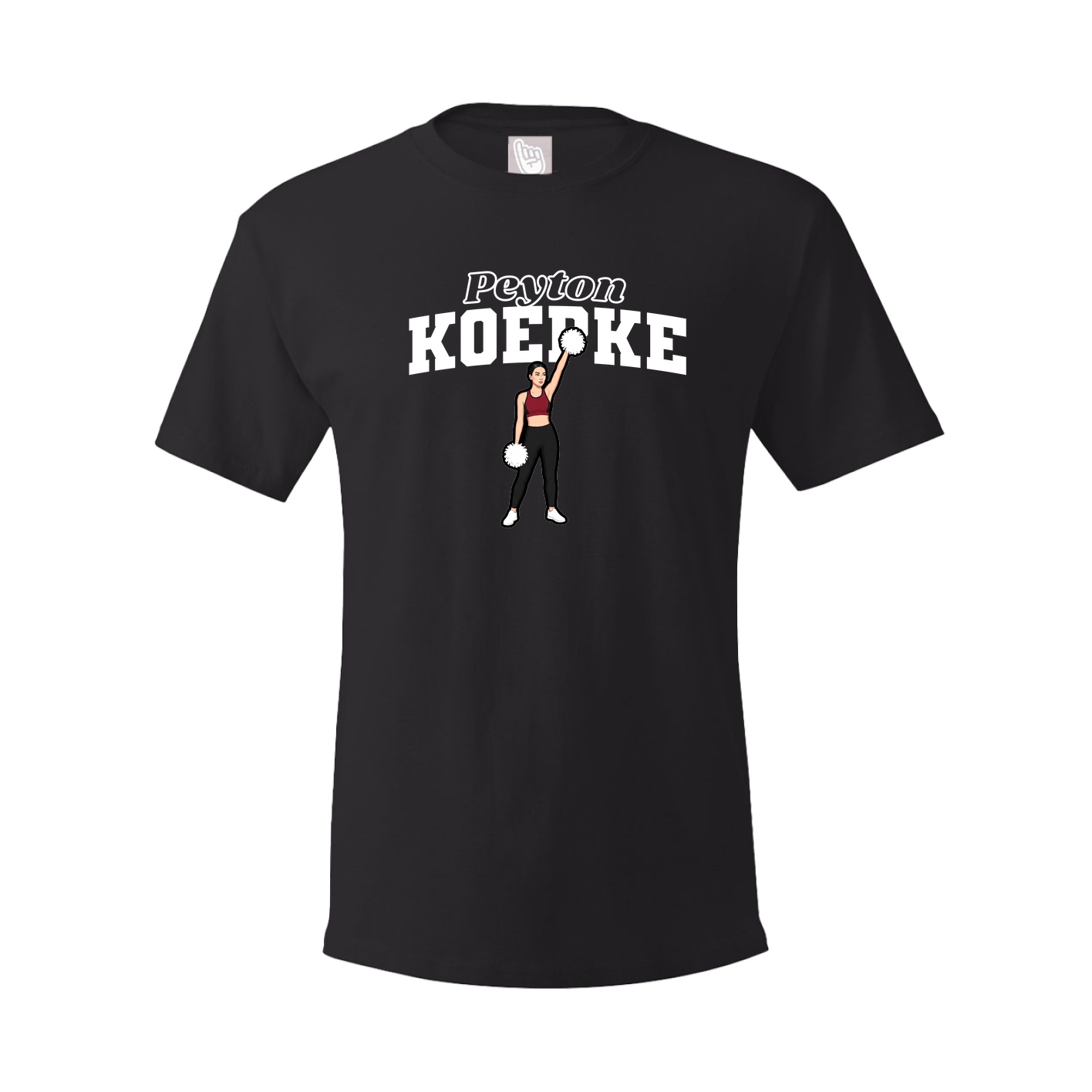 Youth Tee — Name Arch in Black