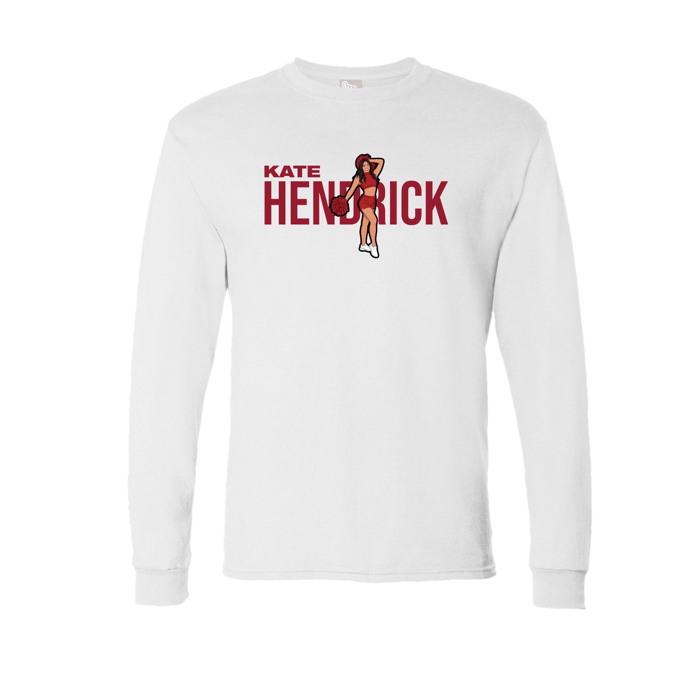 Long Sleeve Tee — Player Name in White