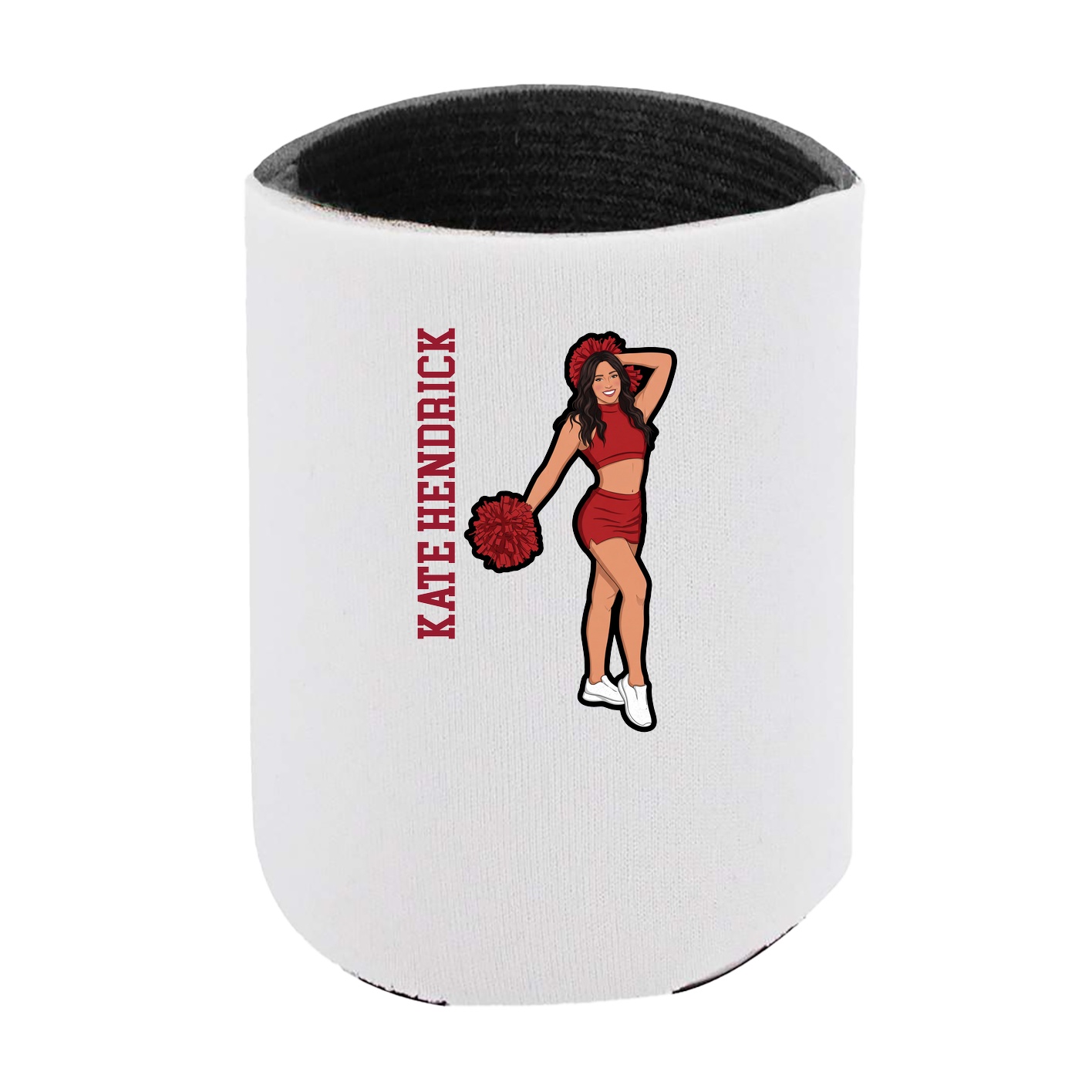 Can Holder — Name Vertical in White