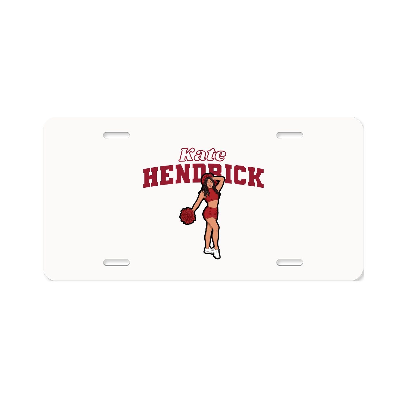 License Plate — Name Arch in Classic